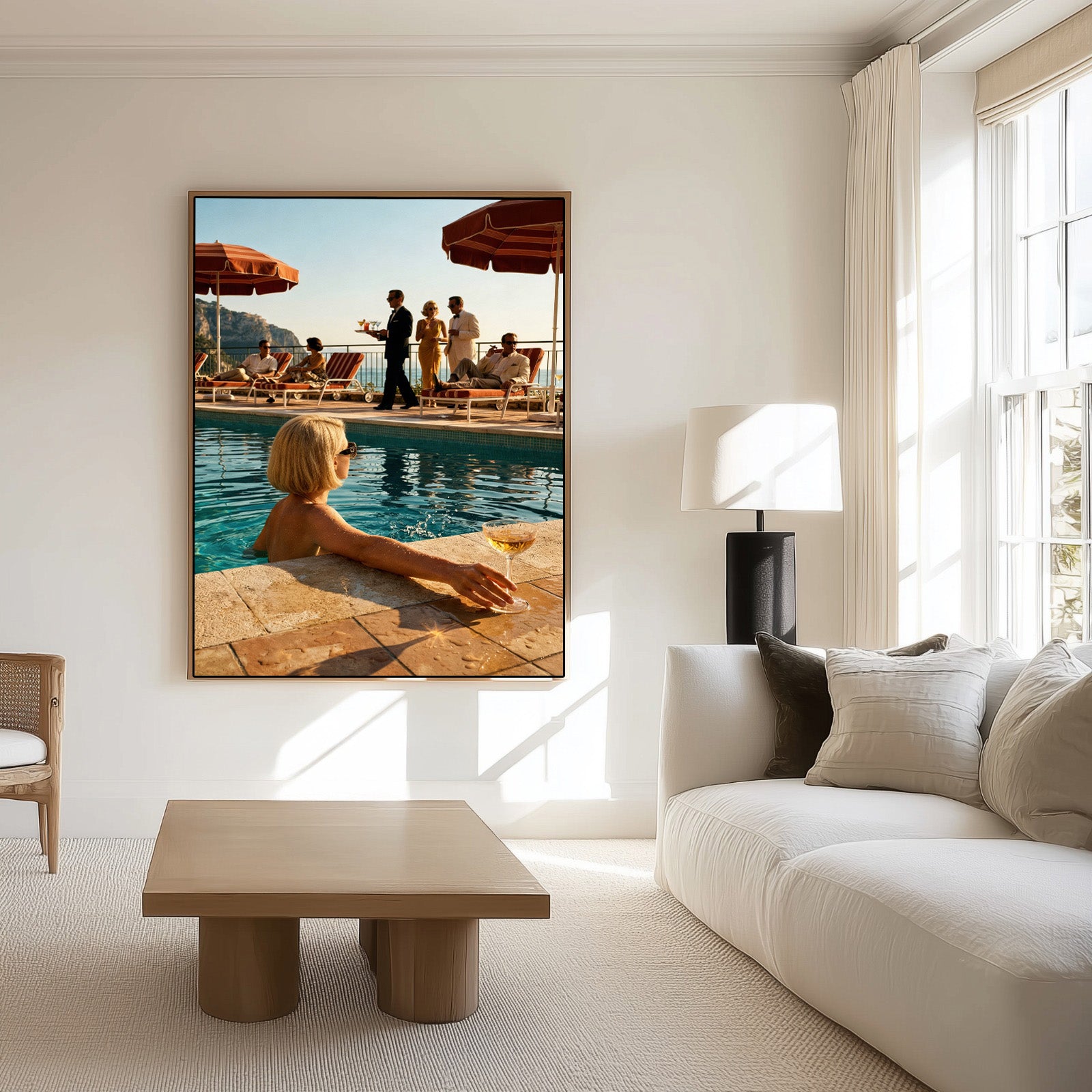 The Scene | Framed Canvas Art Print