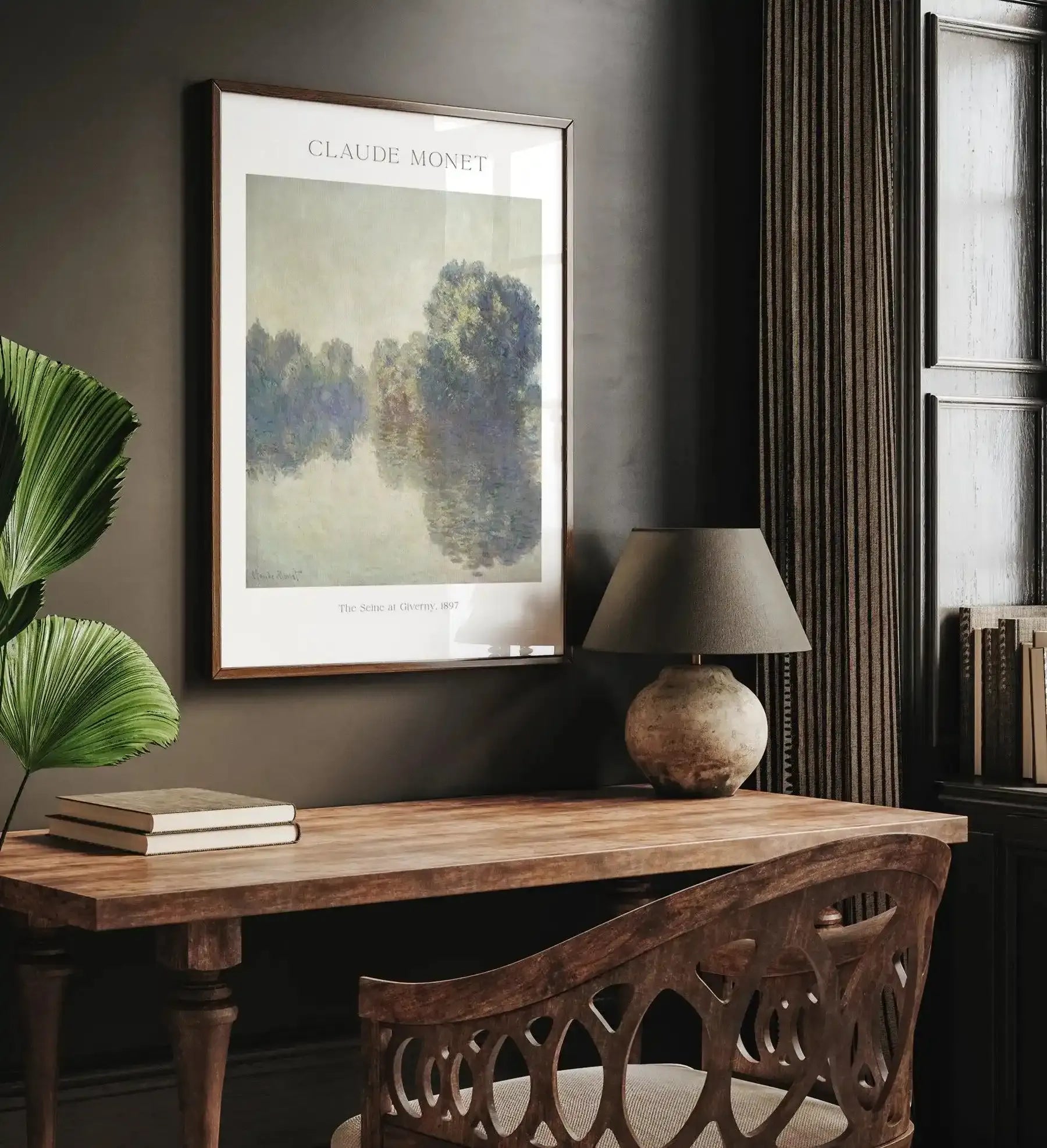 The Seine at Giverny 1897 by Claude Monet Art Print-PRINT-Olive et Oriel-Olive et Oriel-Buy-Australian-Art-Prints-Online-with-Olive-et-Oriel-Your-Artwork-Specialists-Austrailia-Decorate-With-Coastal-Photo-Wall-Art-Prints-From-Our-Beach-House-Artwork-Collection-Fine-Poster-and-Framed-Artwork