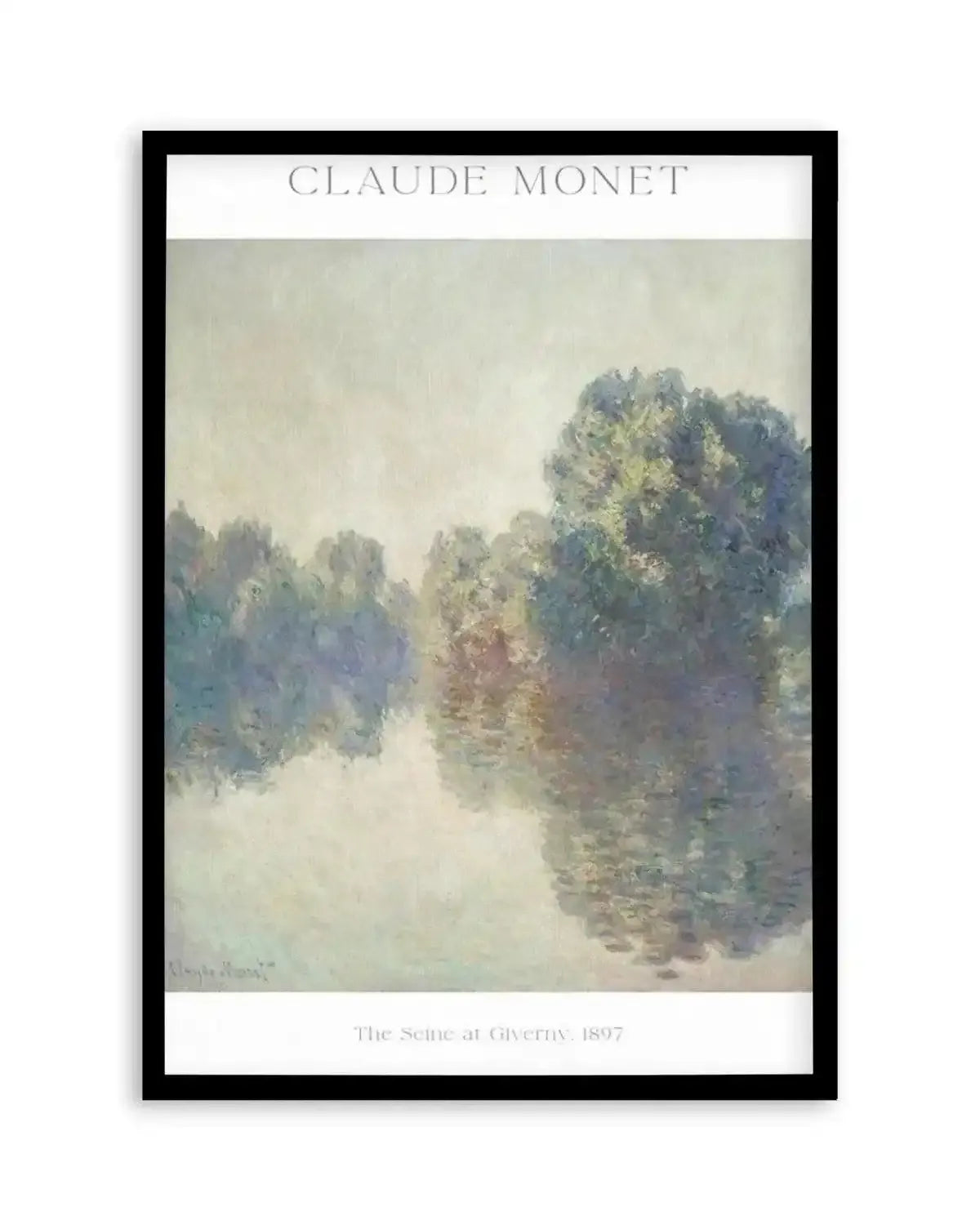 The Seine at Giverny 1897 by Claude Monet Art Print from Olive et Oriel where you can shop wallpaper and artworks online