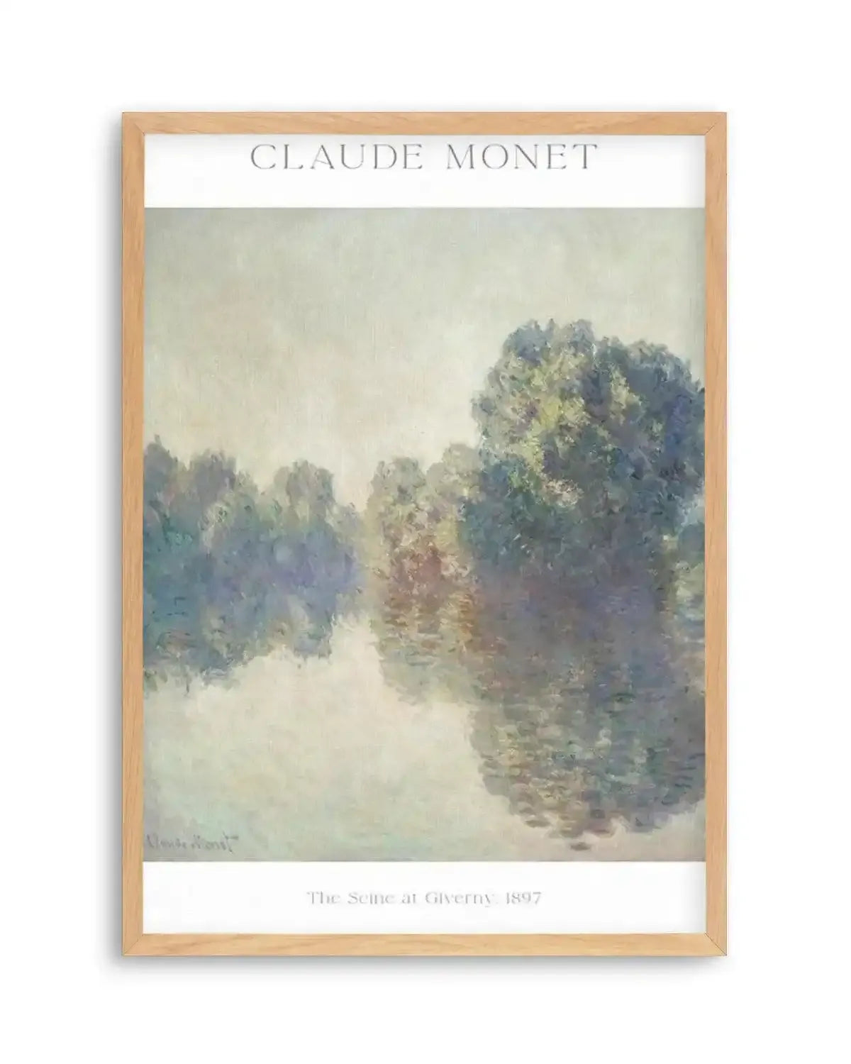The Seine at Giverny 1897 by Claude Monet Art Print from Olive et Oriel where you can shop wallpaper and artworks online