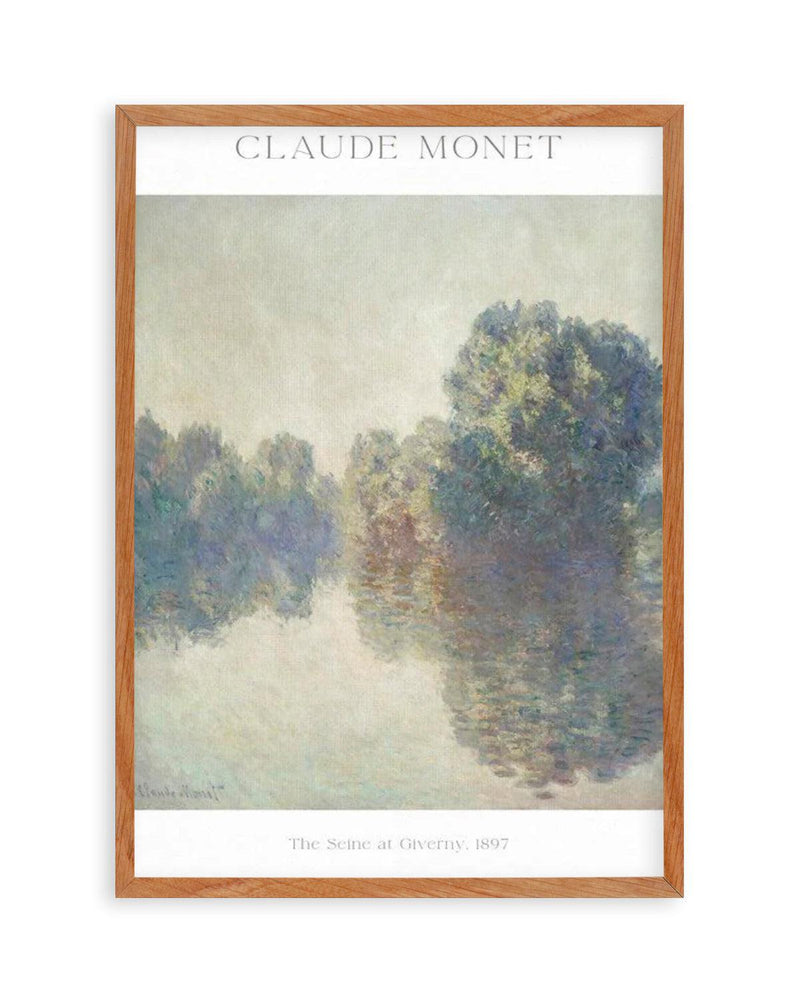 The Seine at Giverny 1897 by Claude Monet Art Print
