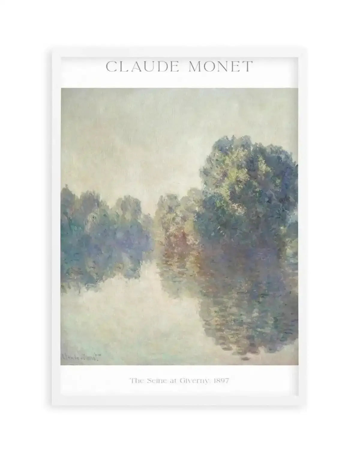 The Seine at Giverny 1897 by Claude Monet Art Print from Olive et Oriel where you can shop wallpaper and artworks online