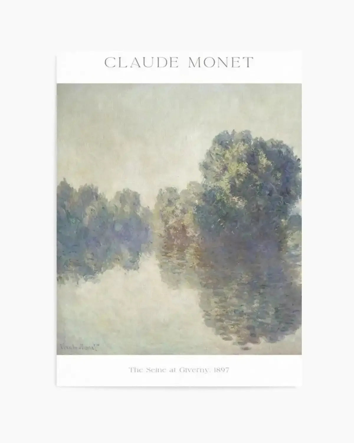 The Seine at Giverny 1897 by Claude Monet Art Print from Olive et Oriel where you can shop wallpaper and artworks online