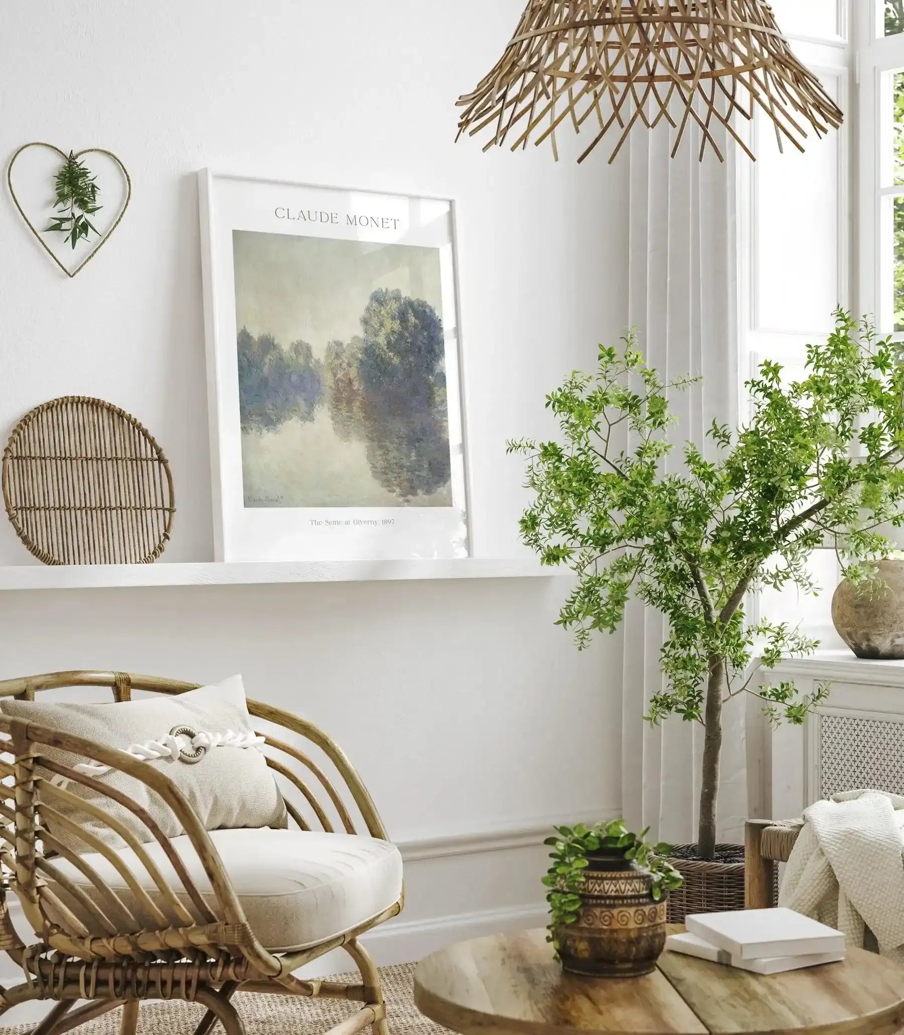 The Seine at Giverny 1897 by Claude Monet Art Print-PRINT-Olive et Oriel-Olive et Oriel-Buy-Australian-Art-Prints-Online-with-Olive-et-Oriel-Your-Artwork-Specialists-Austrailia-Decorate-With-Coastal-Photo-Wall-Art-Prints-From-Our-Beach-House-Artwork-Collection-Fine-Poster-and-Framed-Artwork