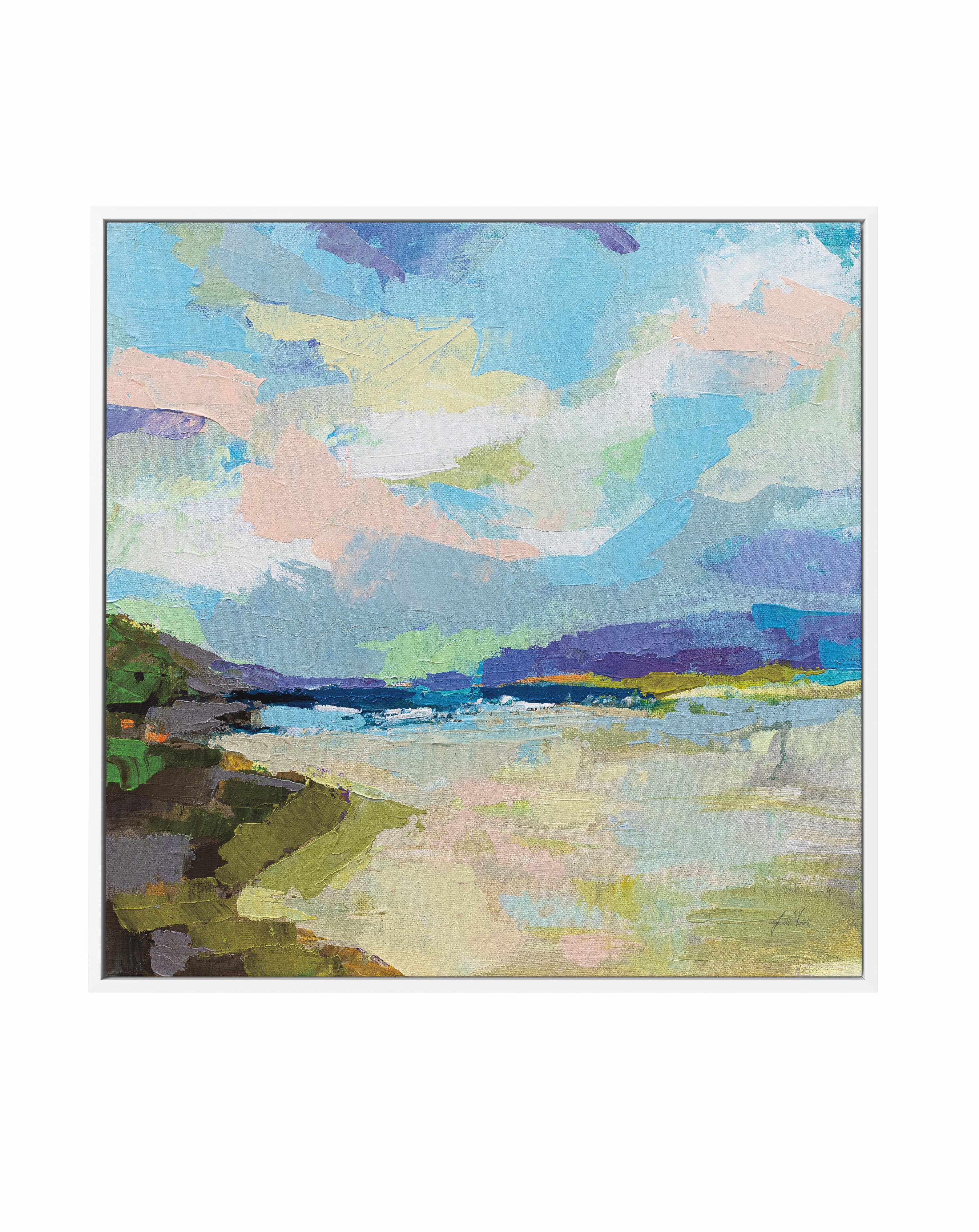 The Shore | Framed Canvas Art Print