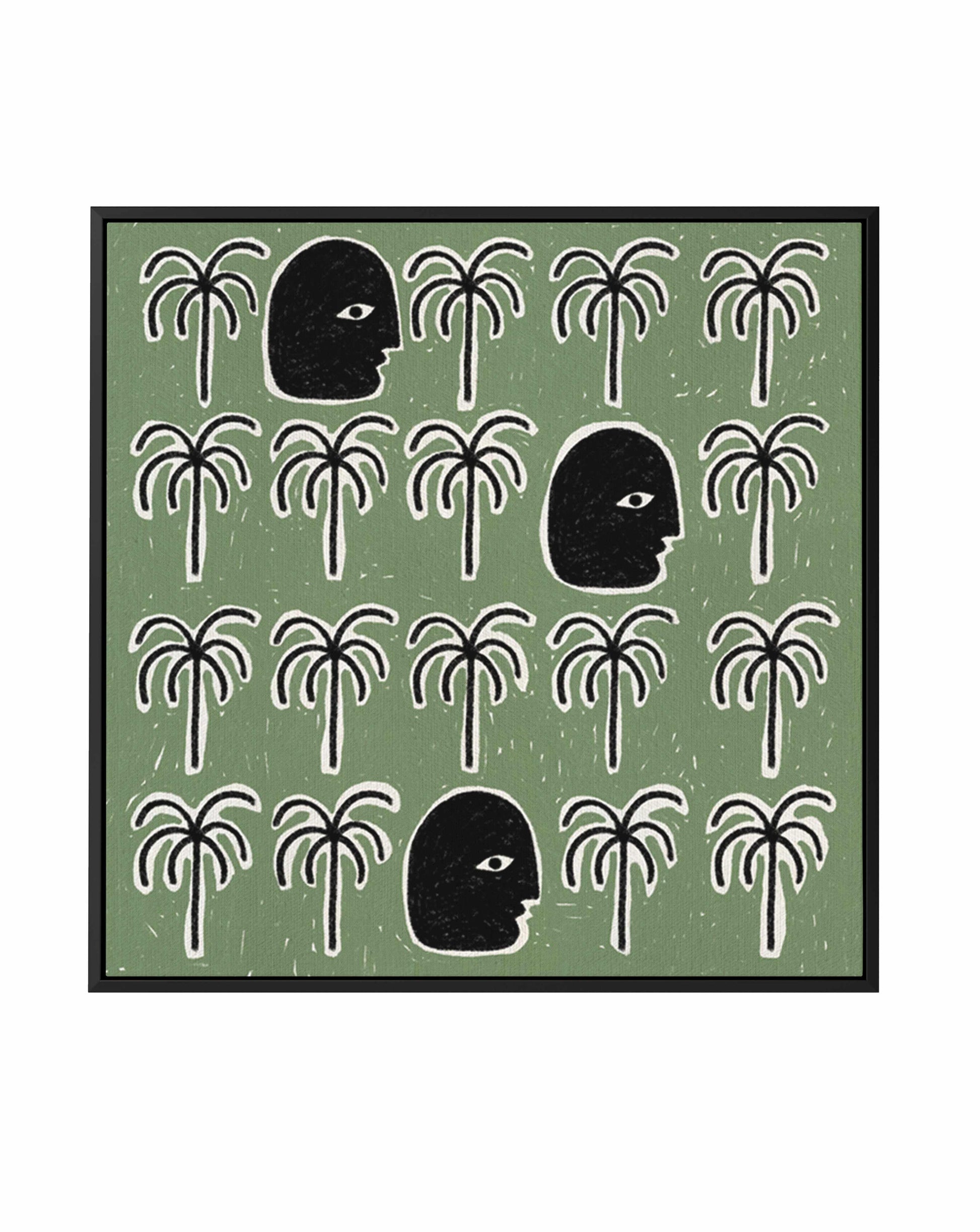 The Song of Spirits by Shatha Al Dafai | Framed Canvas Art Print from Olive et Oriel where you can shop wallpaper and artworks online