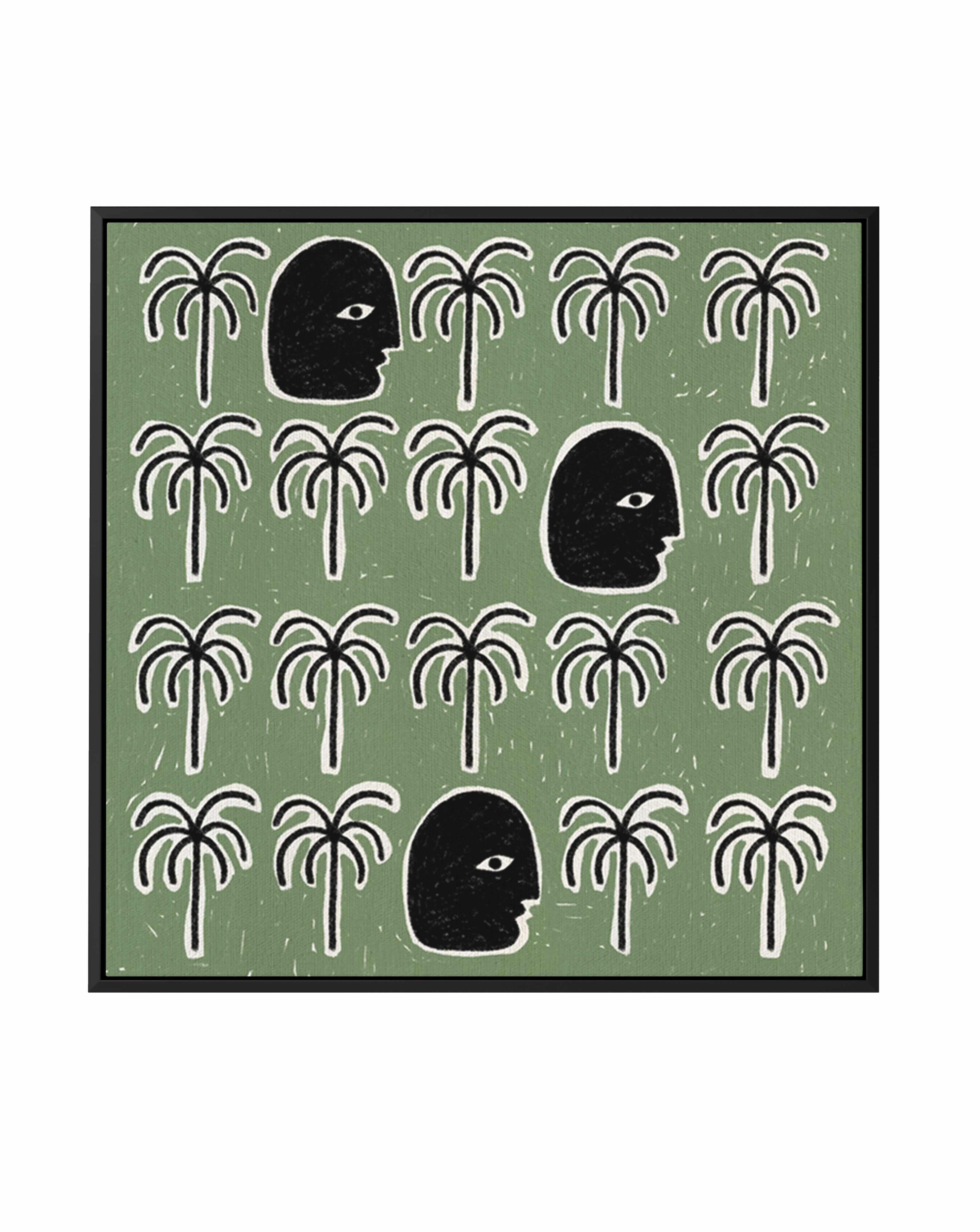 The Song of Spirits by Shatha Al Dafai | Framed Canvas Art Print from Olive et Oriel where you can shop wallpaper and artworks online