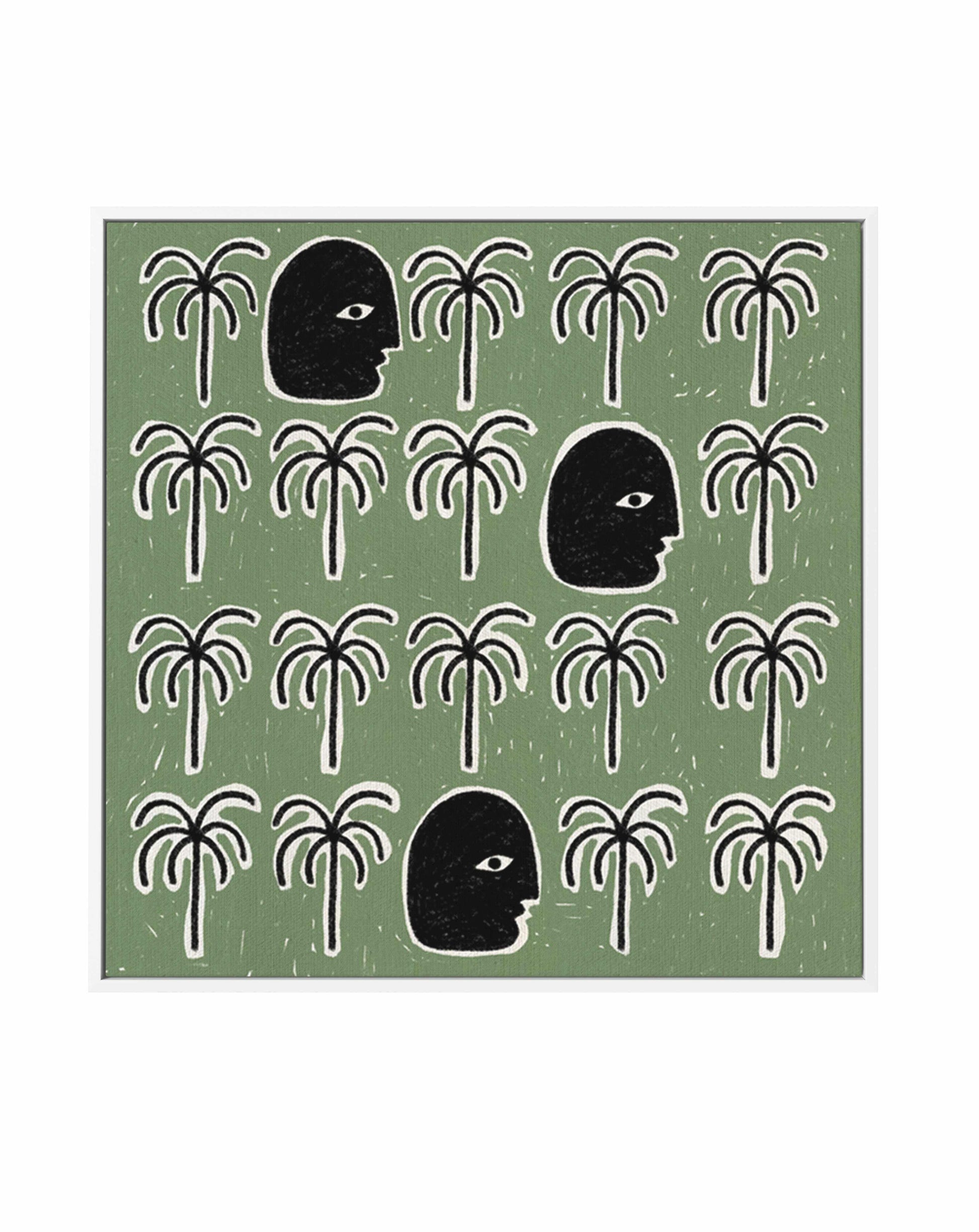 The Song of Spirits by Shatha Al Dafai | Framed Canvas Art Print from Olive et Oriel where you can shop wallpaper and artworks online