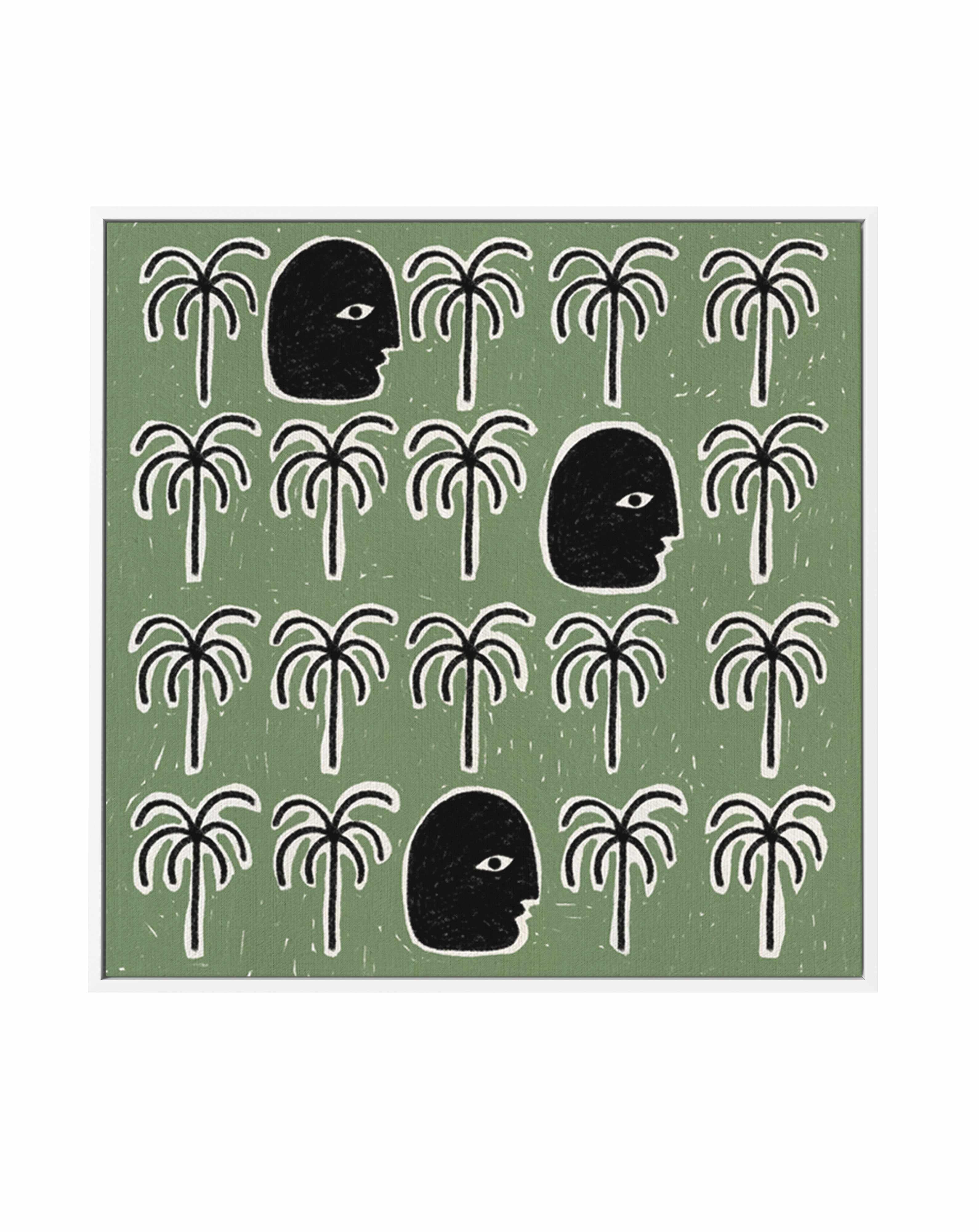 The Song of Spirits by Shatha Al Dafai | Framed Canvas Art Print from Olive et Oriel where you can shop wallpaper and artworks online