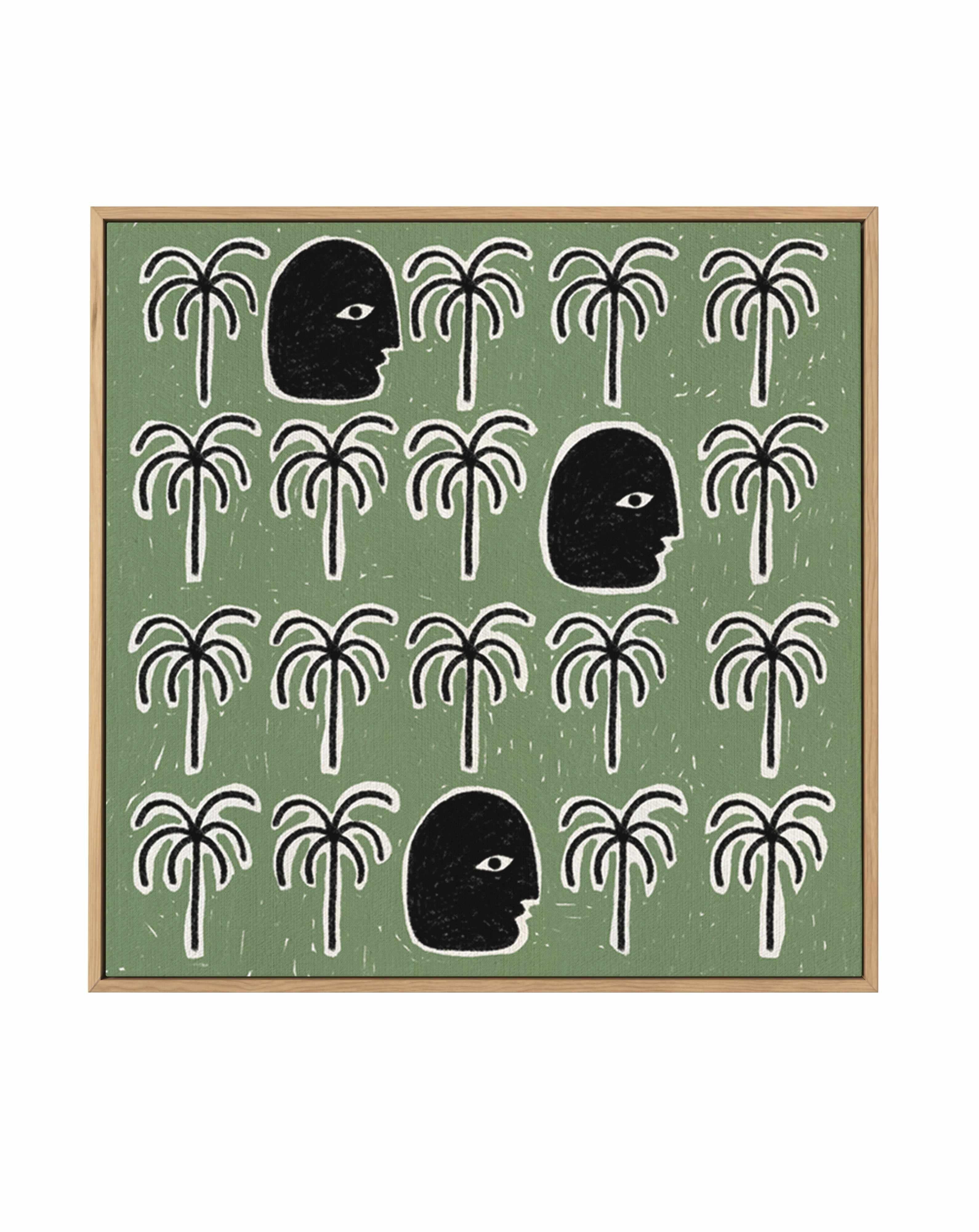 The Song of Spirits by Shatha Al Dafai | Framed Canvas Art Print from Olive et Oriel where you can shop wallpaper and artworks online