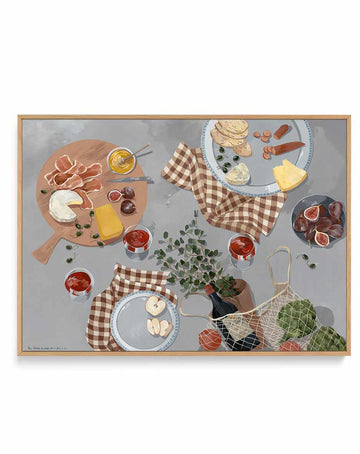 The Stories We Share Over a Glass or Two by Cat Gerke | Framed Canvas Art Print from Olive et Oriel where you can shop wallpaper and artworks online