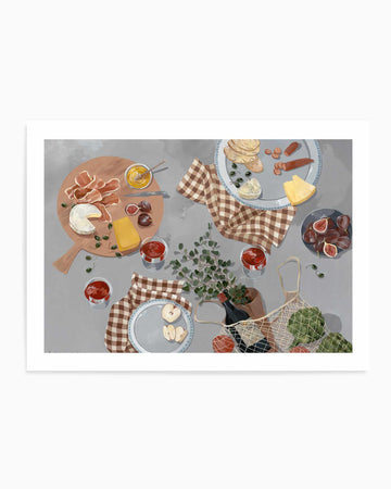 The Stories We Share Over a Glass or Two by Cat Gerke | Art Print from Olive et Oriel where you can shop wallpaper and artworks online