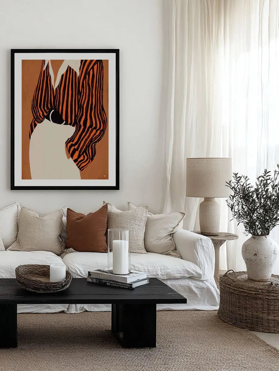 The Striped Shirt by Marco Marella | Art Print from Olive et Oriel where you can shop wallpaper and artworks online
