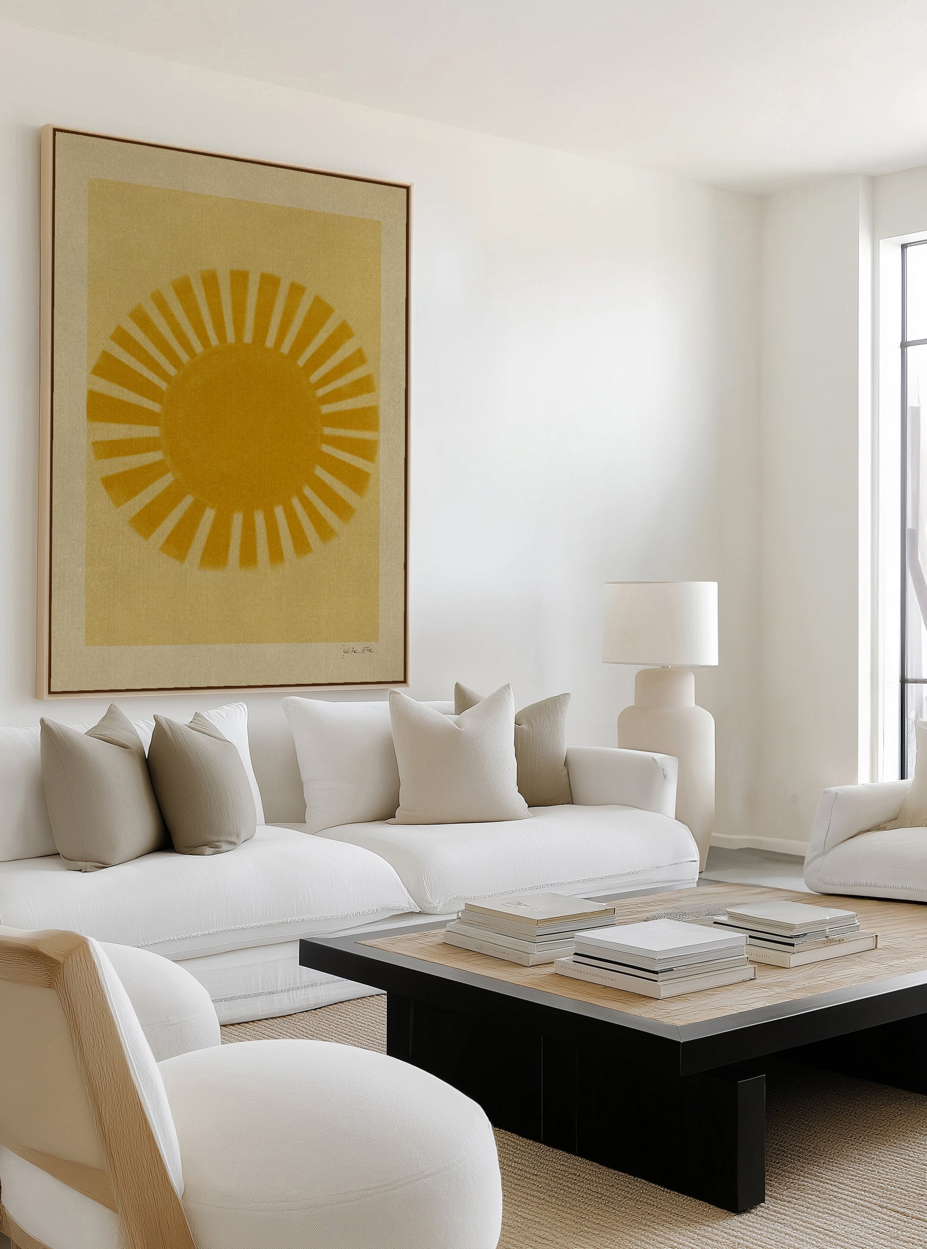 The Sunshine by Julita Elbe | Framed Canvas Art Print