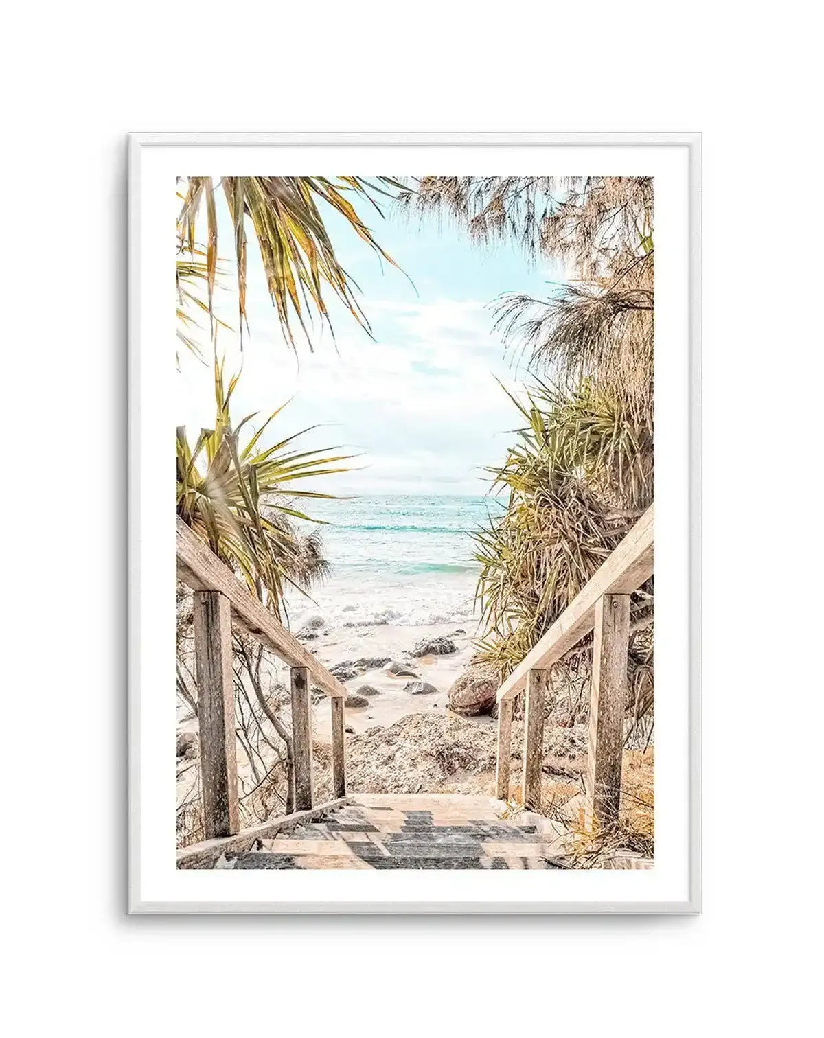 The View | Wategos Art Print-PRINT-Olive et Oriel-Olive et Oriel-A5 | 5.8" x 8.3" | 14.8 x 21cm-Unframed Art Print-With White Border-Buy-Australian-Art-Prints-Online-with-Olive-et-Oriel-Your-Artwork-Specialists-Austrailia-Decorate-With-Coastal-Photo-Wall-Art-Prints-From-Our-Beach-House-Artwork-Collection-Fine-Poster-and-Framed-Artwork