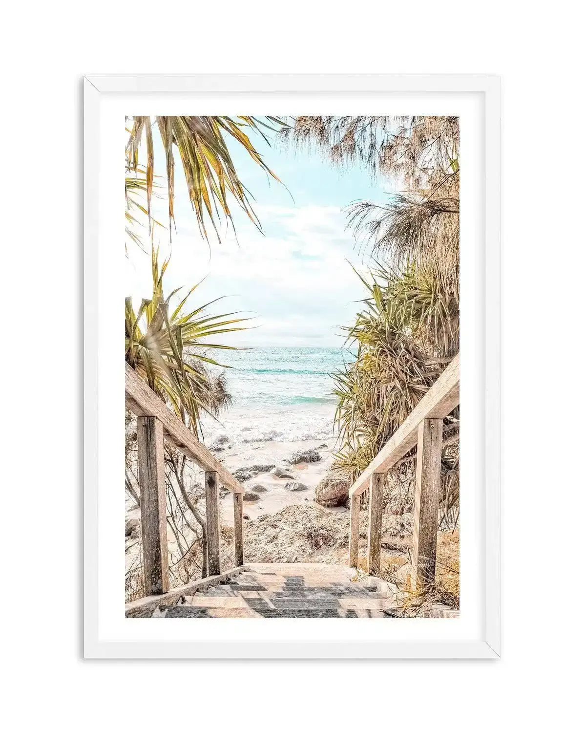 The View | Wategos Art Print-PRINT-Olive et Oriel-Olive et Oriel-A5 | 5.8" x 8.3" | 14.8 x 21cm-White-With White Border-Buy-Australian-Art-Prints-Online-with-Olive-et-Oriel-Your-Artwork-Specialists-Austrailia-Decorate-With-Coastal-Photo-Wall-Art-Prints-From-Our-Beach-House-Artwork-Collection-Fine-Poster-and-Framed-Artwork