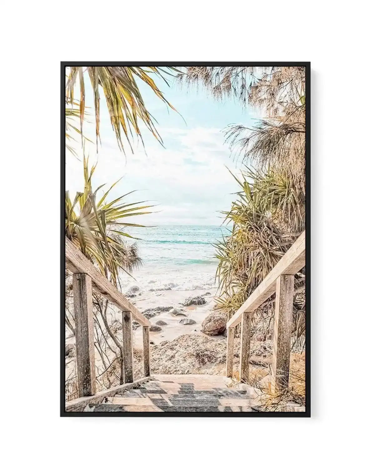 The View | Wategos | Framed Canvas-CANVAS-You can shop wall art online with Olive et Oriel for everything from abstract art to fun kids wall art. Our beautiful modern art prints and canvas art are available from large canvas prints to wall art paintings and our proudly Australian artwork collection offers only the highest quality framed large wall art and canvas art Australia - You can buy fashion photography prints or Hampton print posters and paintings on canvas from Olive et Oriel and have th