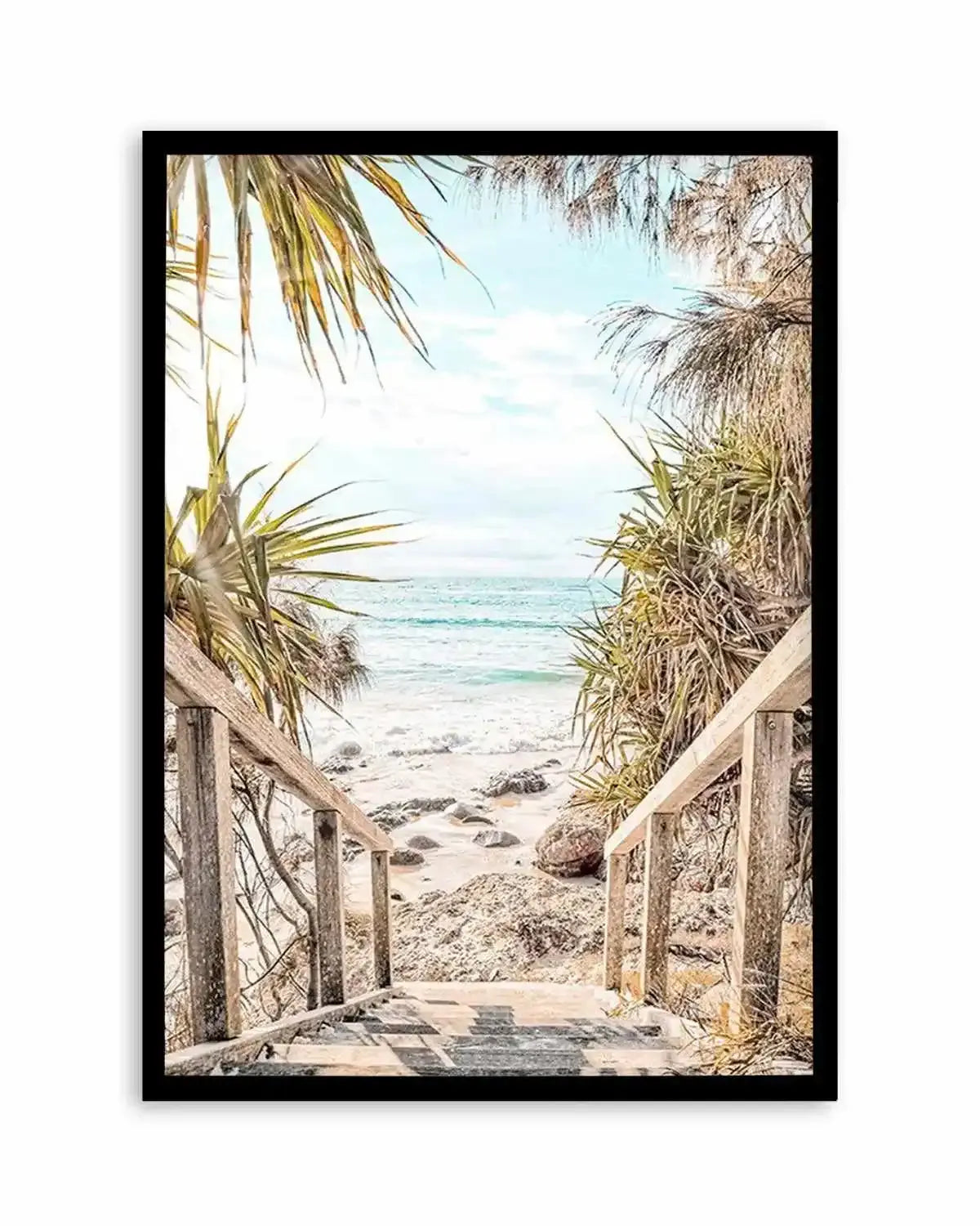 The View | Wategos Beach Art Print from Olive et Oriel where you can shop wallpaper and artworks online