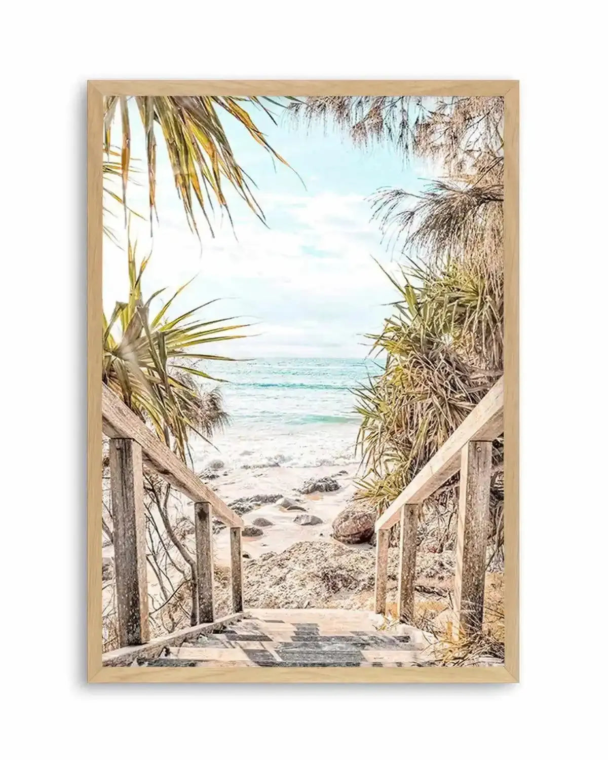 The View | Wategos Beach Art Print from Olive et Oriel where you can shop wallpaper and artworks online