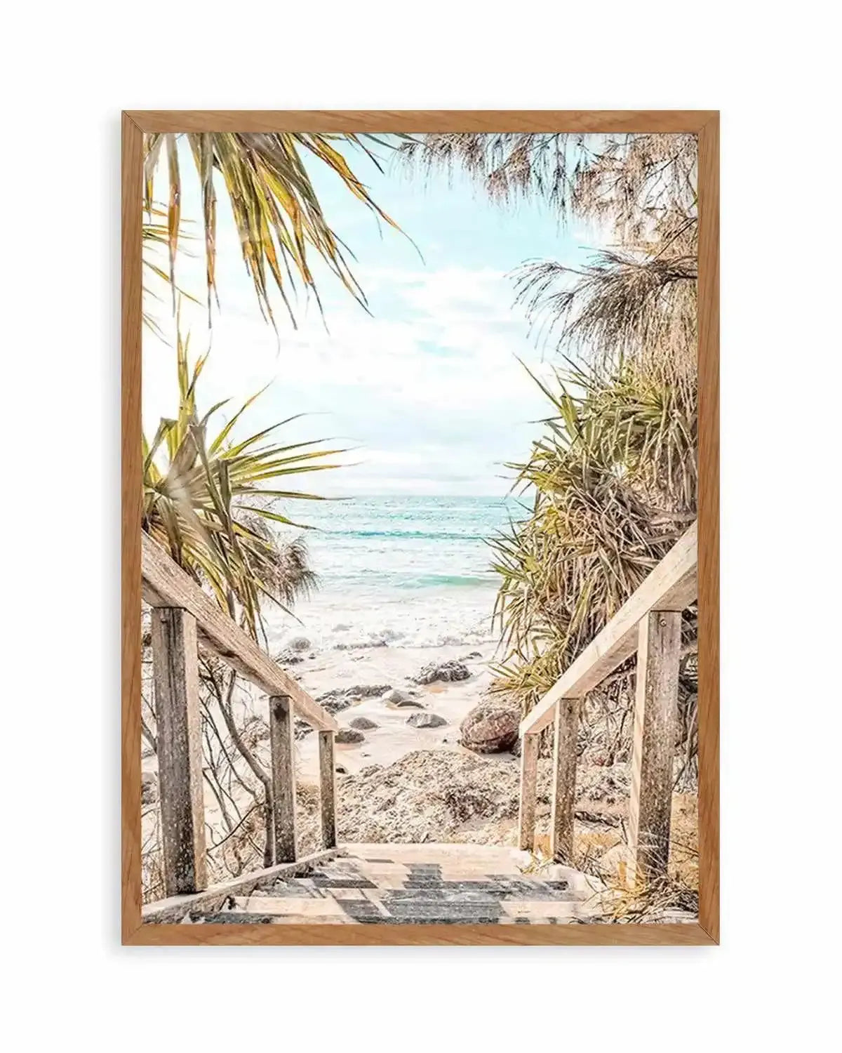 The View | Wategos Beach Art Print from Olive et Oriel where you can shop wallpaper and artworks online