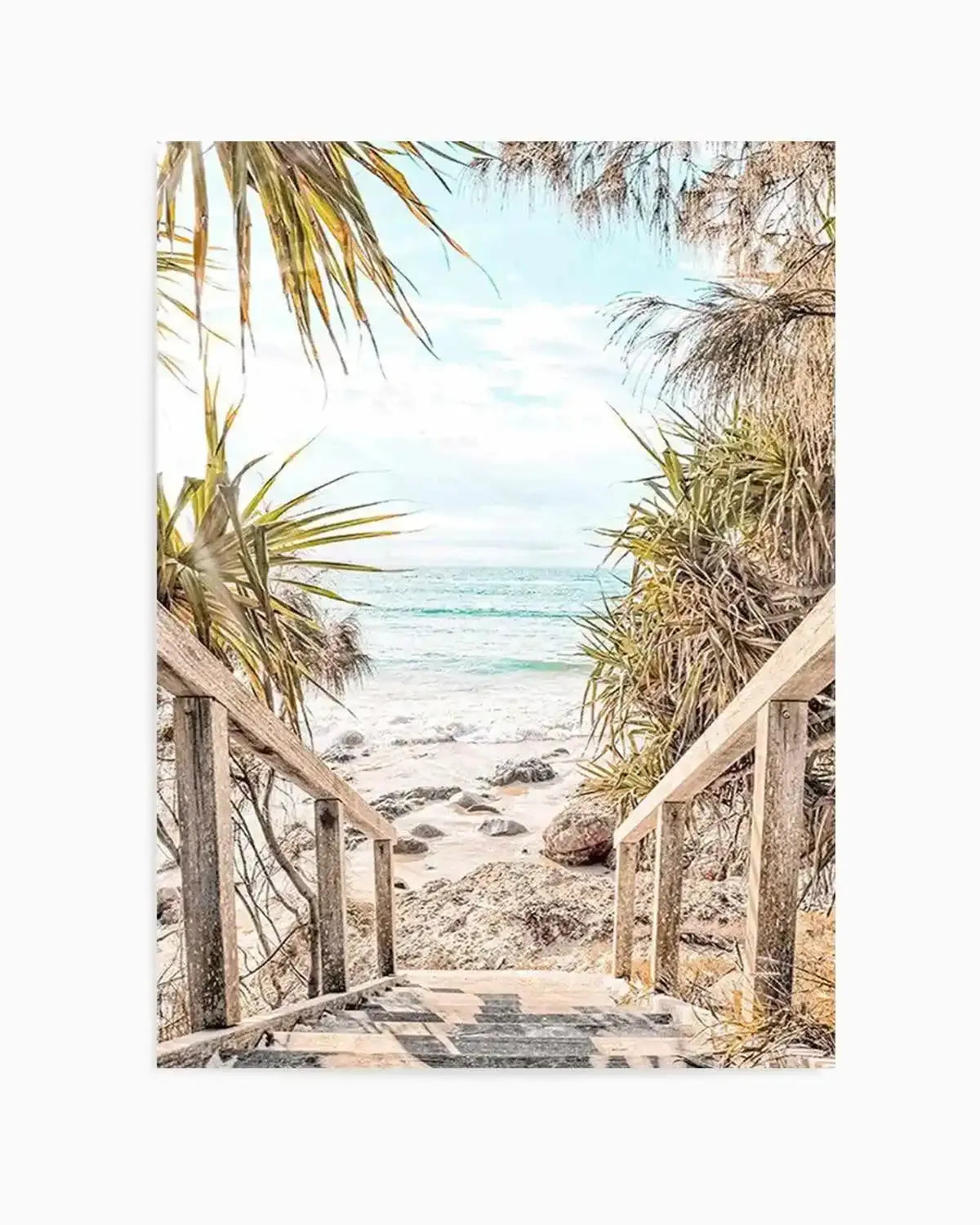 The View | Wategos Beach Art Print from Olive et Oriel where you can shop wallpaper and artworks online
