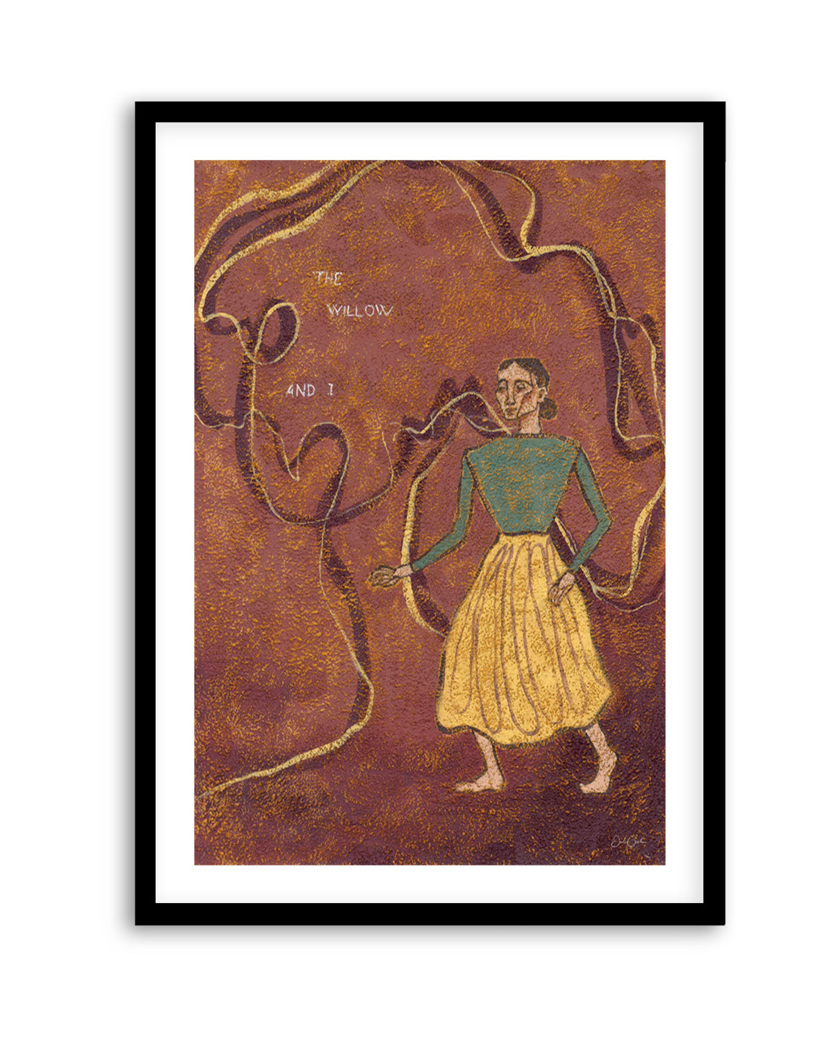 The Willow and I by Julie Celina | Art Print from Olive et Oriel where you can shop wallpaper and artworks online