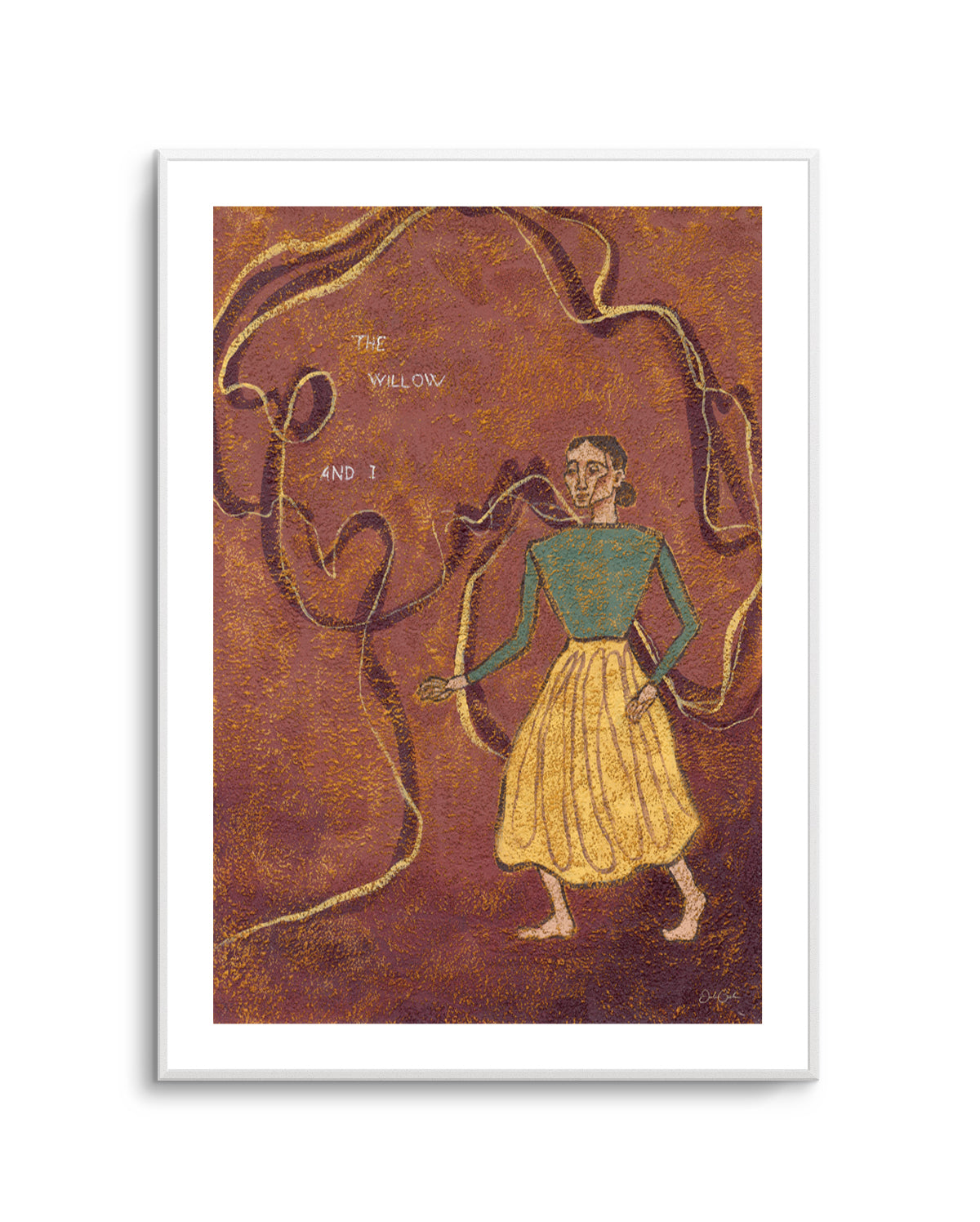 The Willow and I by Julie Celina | Art Print from Olive et Oriel where you can shop wallpaper and artworks online