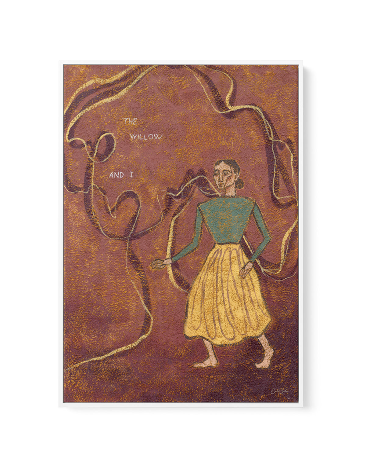 The Willow and I by Julie Celina | Framed Canvas Art Print from Olive et Oriel where you can shop wallpaper and artworks online
