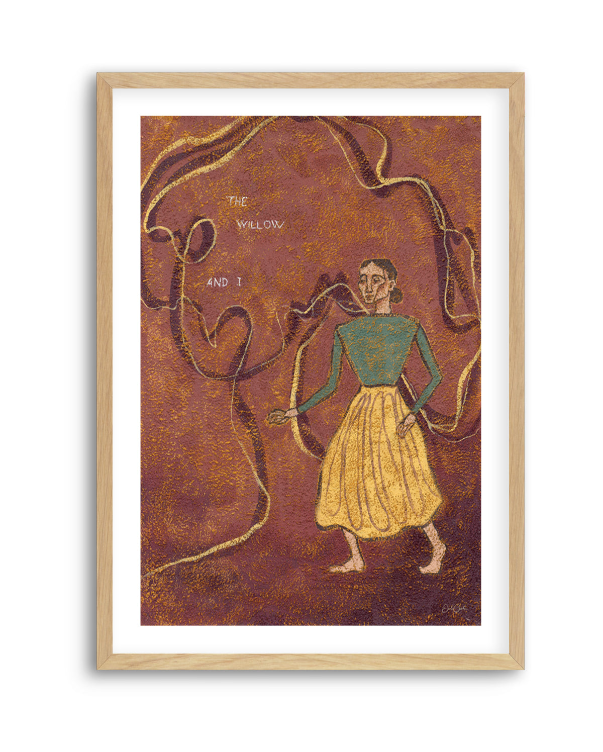The Willow and I by Julie Celina | Art Print from Olive et Oriel where you can shop wallpaper and artworks online