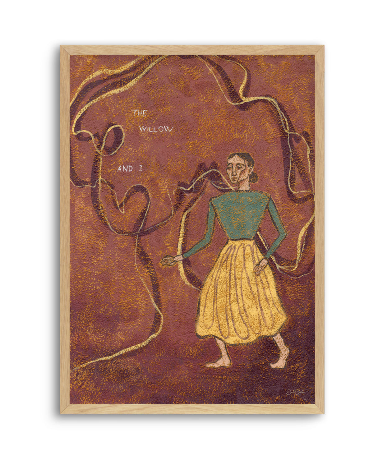 The Willow and I by Julie Celina | Art Print from Olive et Oriel where you can shop wallpaper and artworks online