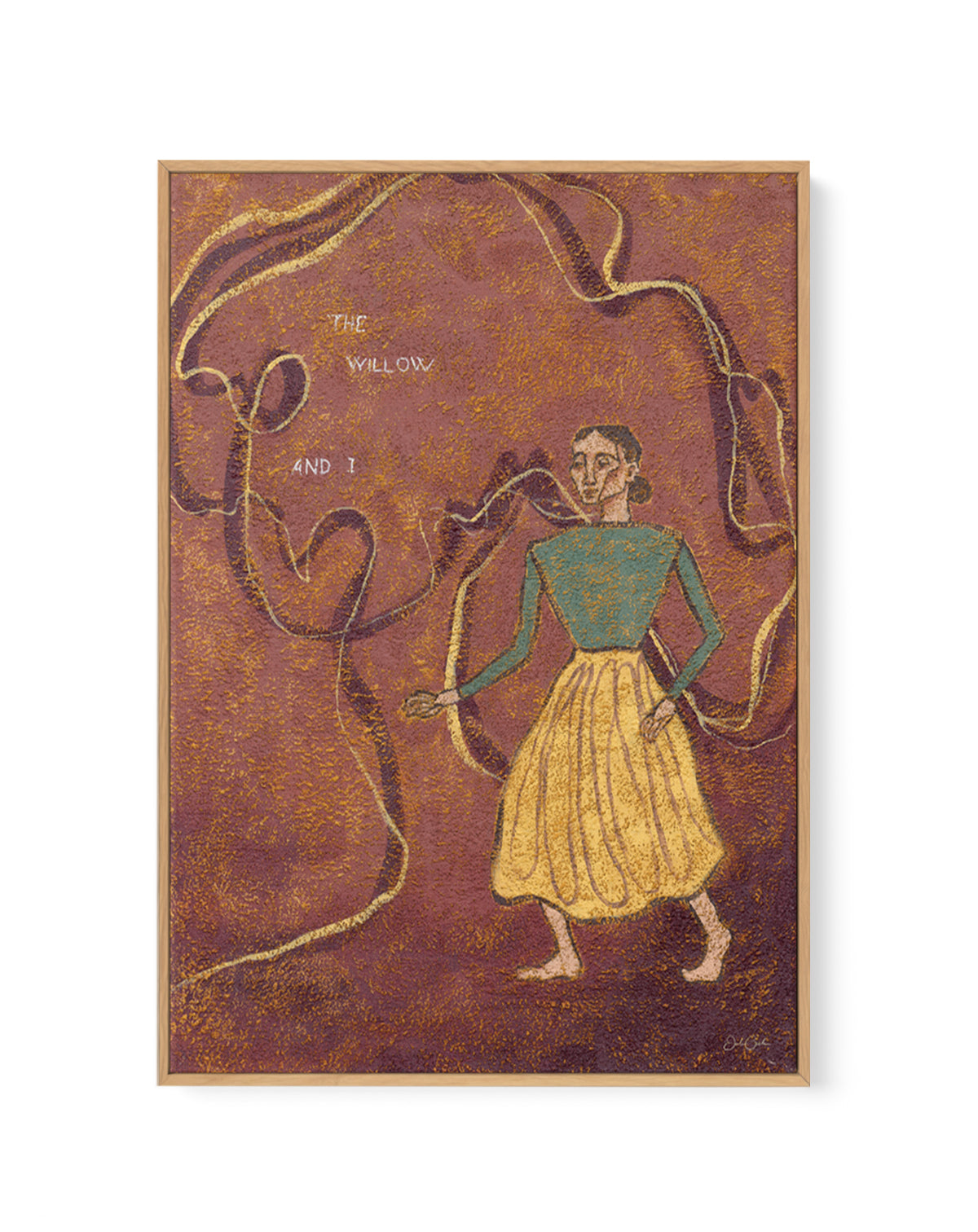 The Willow and I by Julie Celina | Framed Canvas Art Print from Olive et Oriel where you can shop wallpaper and artworks online