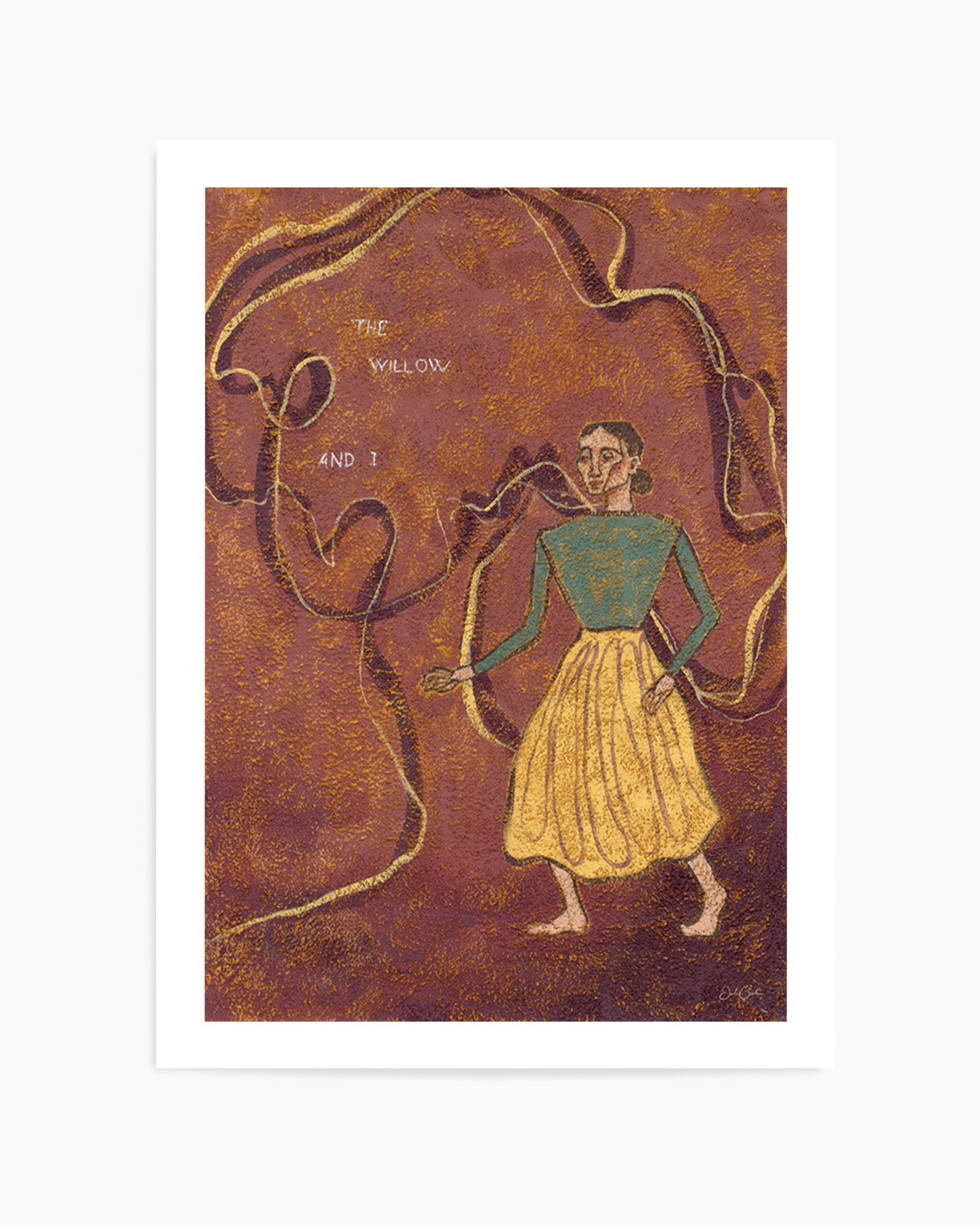 The Willow and I by Julie Celina | Art Print from Olive et Oriel where you can shop wallpaper and artworks online