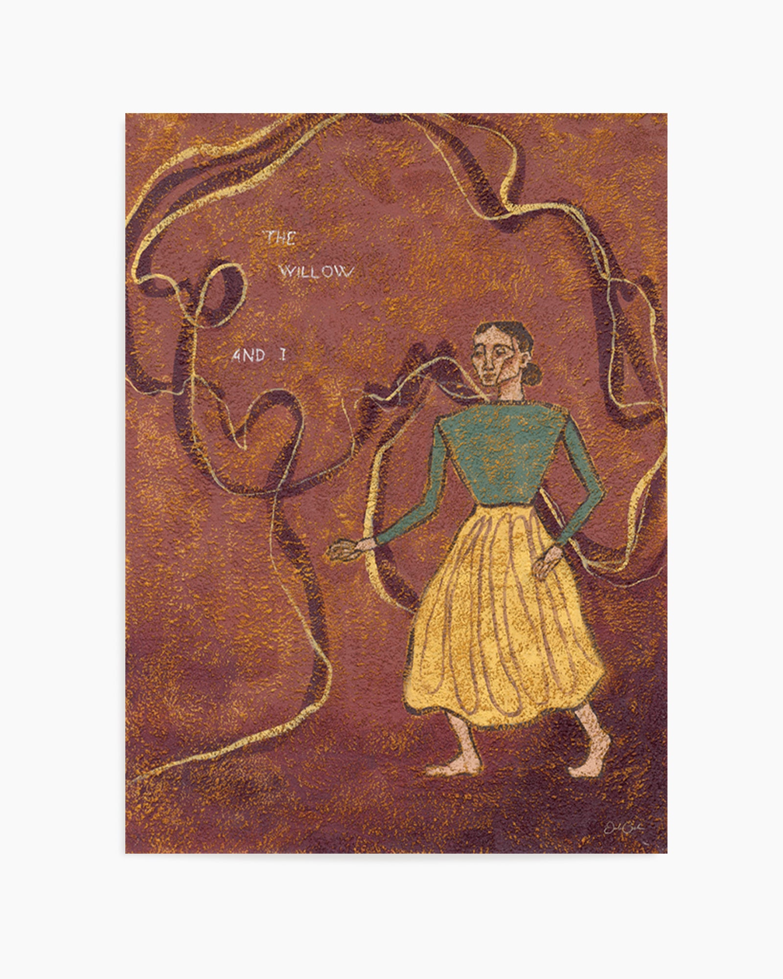 The Willow and I by Julie Celina | Art Print from Olive et Oriel where you can shop wallpaper and artworks online
