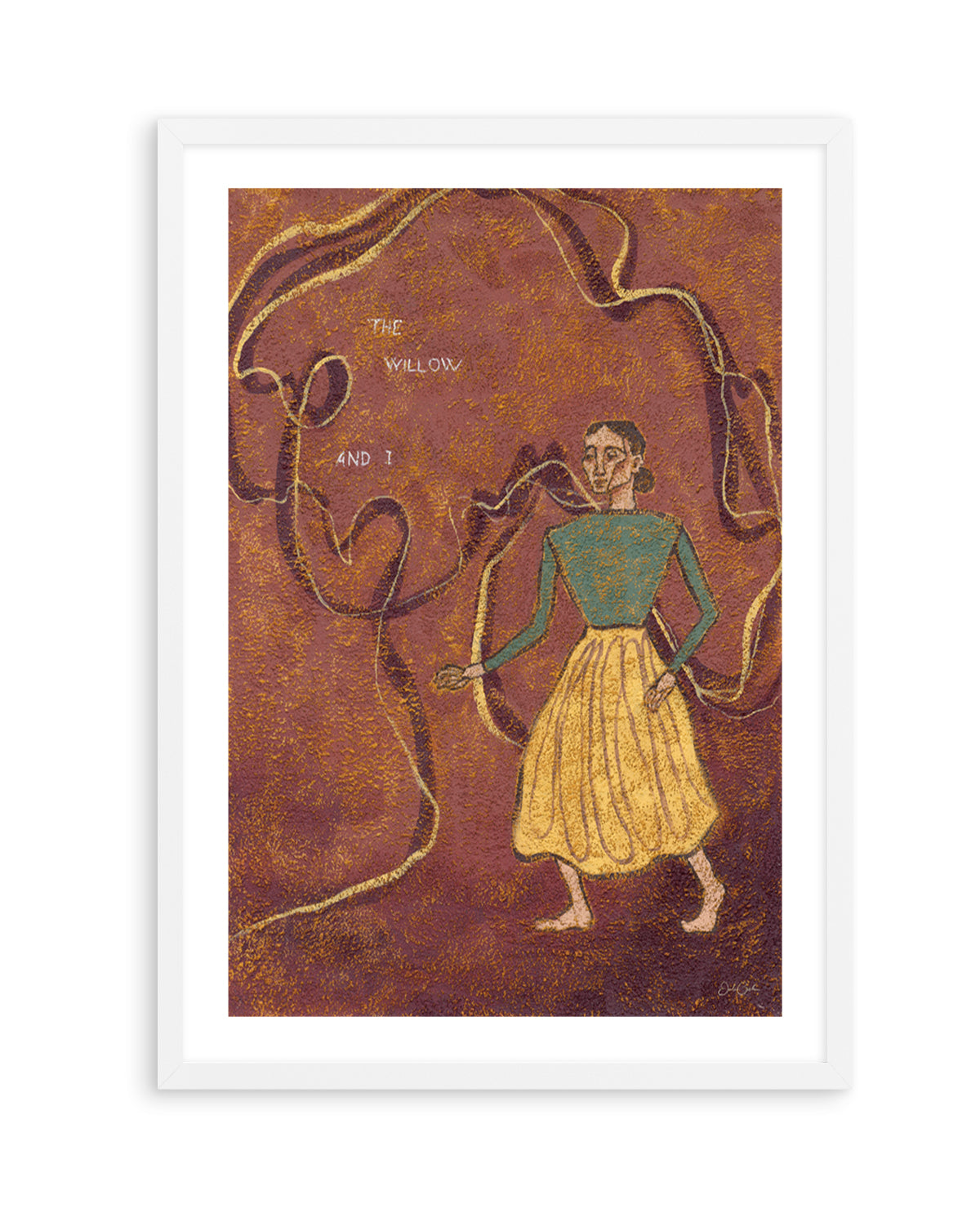 The Willow and I by Julie Celina | Art Print from Olive et Oriel where you can shop wallpaper and artworks online
