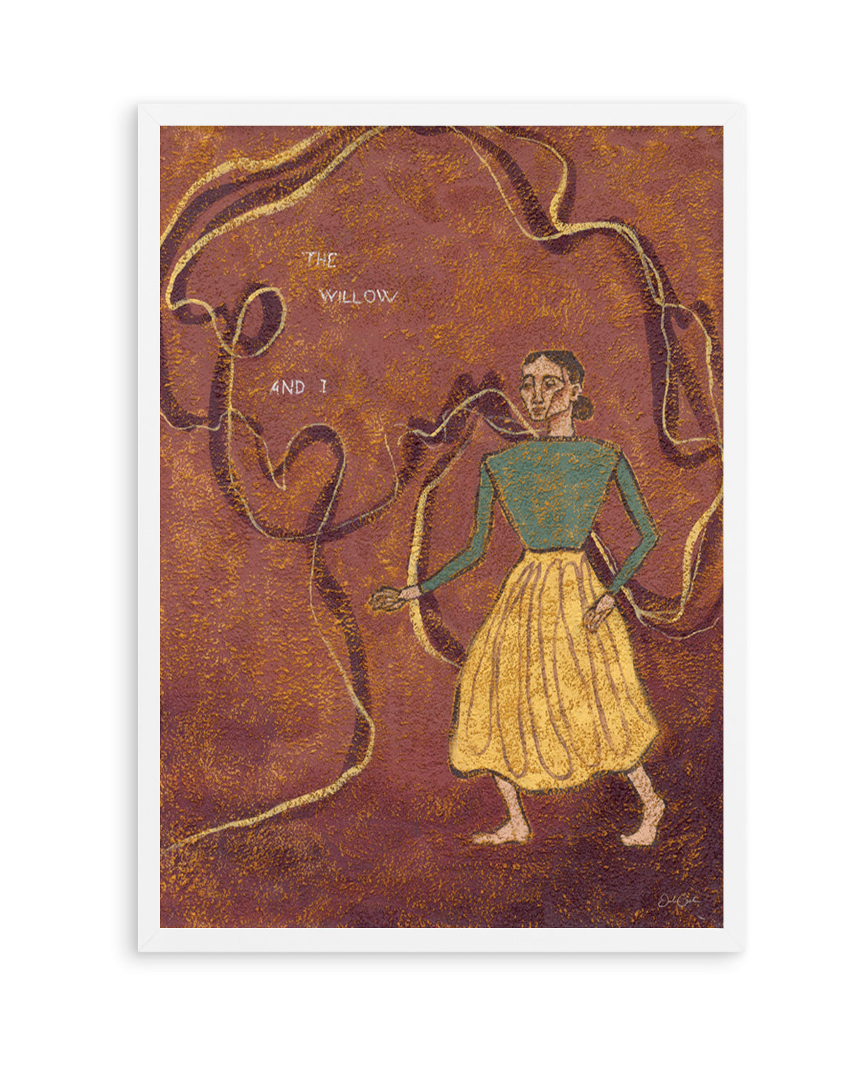 The Willow and I by Julie Celina | Art Print from Olive et Oriel where you can shop wallpaper and artworks online