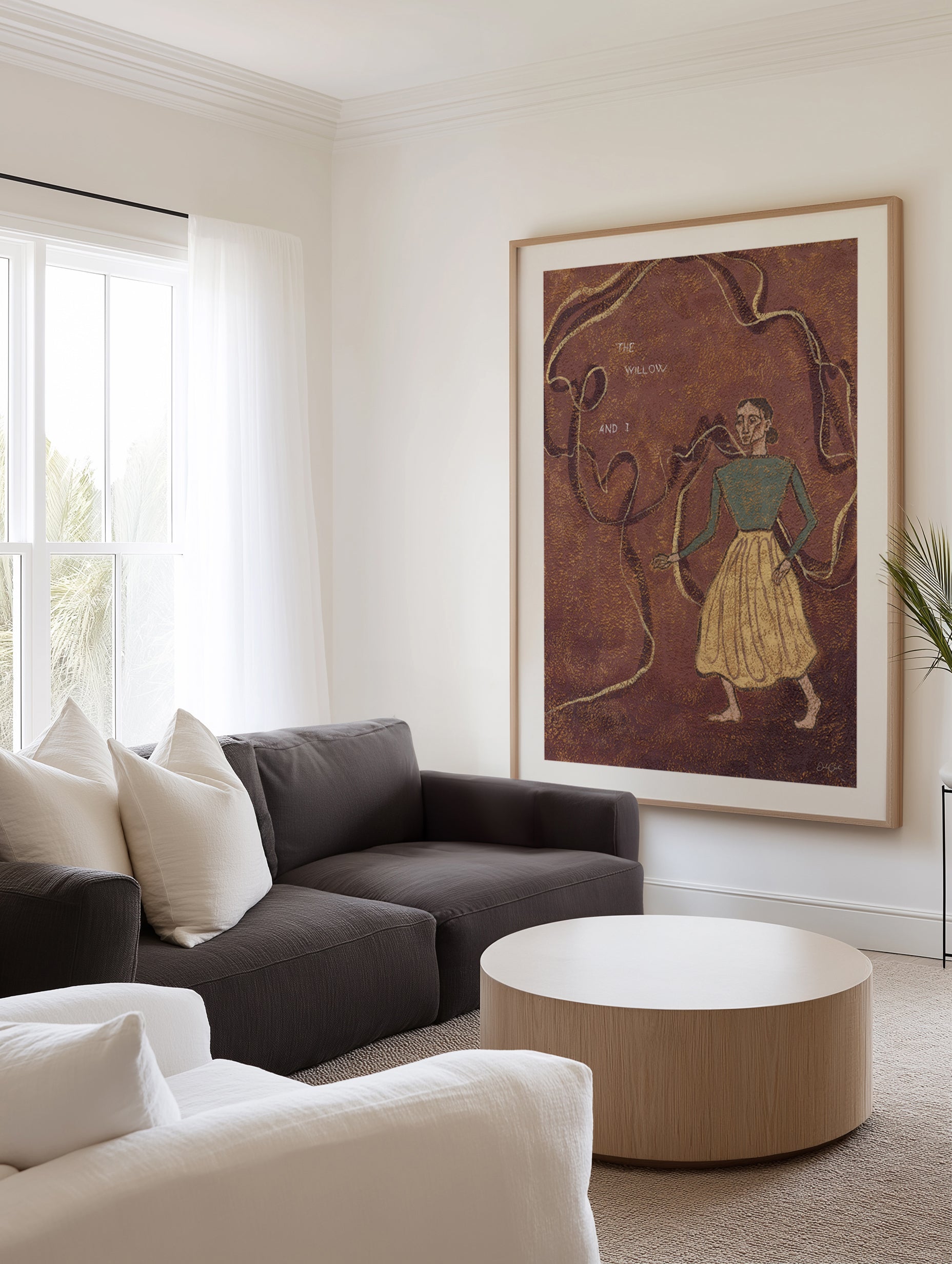 The Willow and I by Julie Celina | Art Print from Olive et Oriel where you can shop wallpaper and artworks online