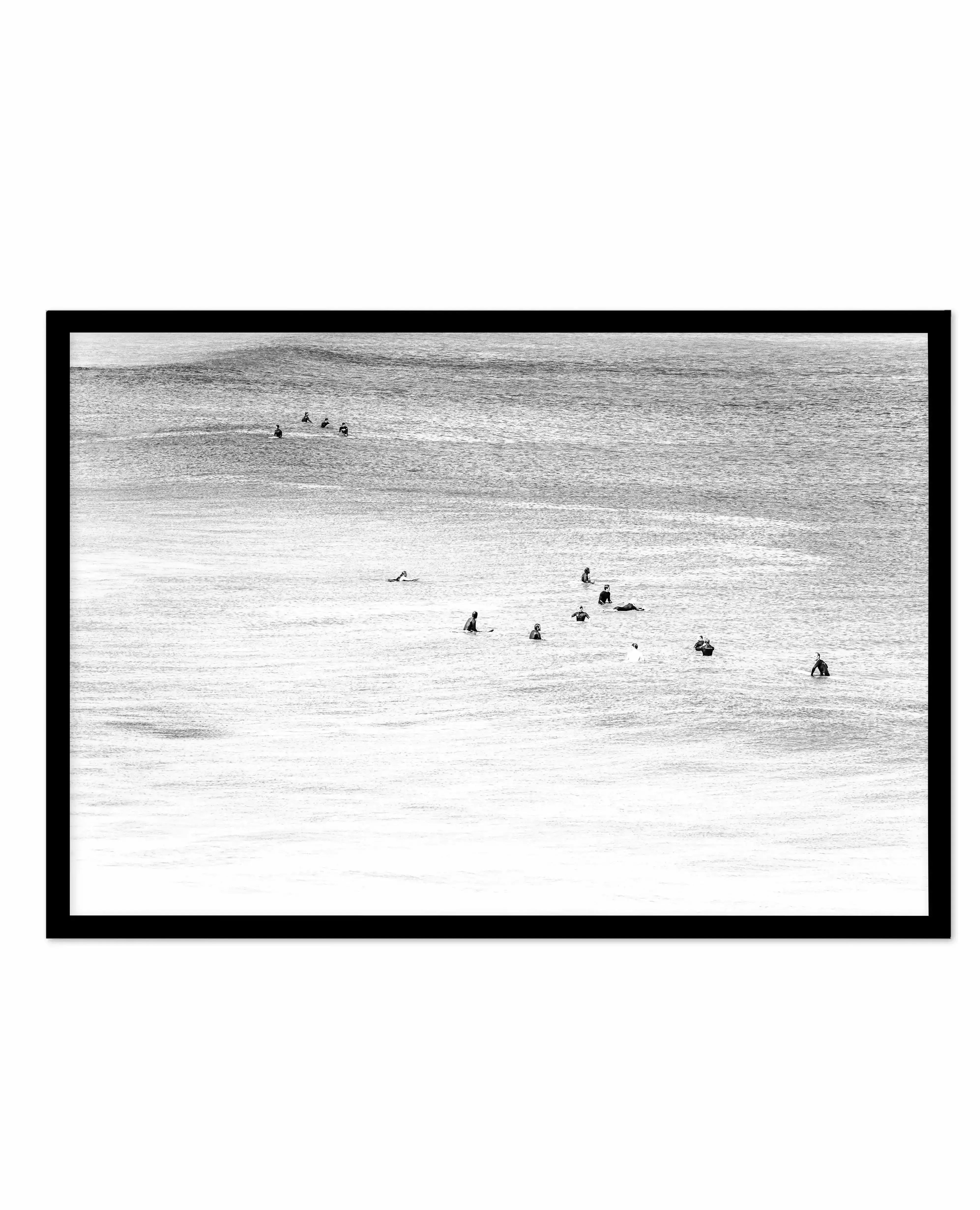 The Wait | Bondi B&W Art Print-PRINT-Olive et Oriel-Olive et Oriel-A5 | 5.8" x 8.3" | 14.8 x 21cm-Black-With White Border-Buy-Australian-Art-Prints-Online-with-Olive-et-Oriel-Your-Artwork-Specialists-Austrailia-Decorate-With-Coastal-Photo-Wall-Art-Prints-From-Our-Beach-House-Artwork-Collection-Fine-Poster-and-Framed-Artwork