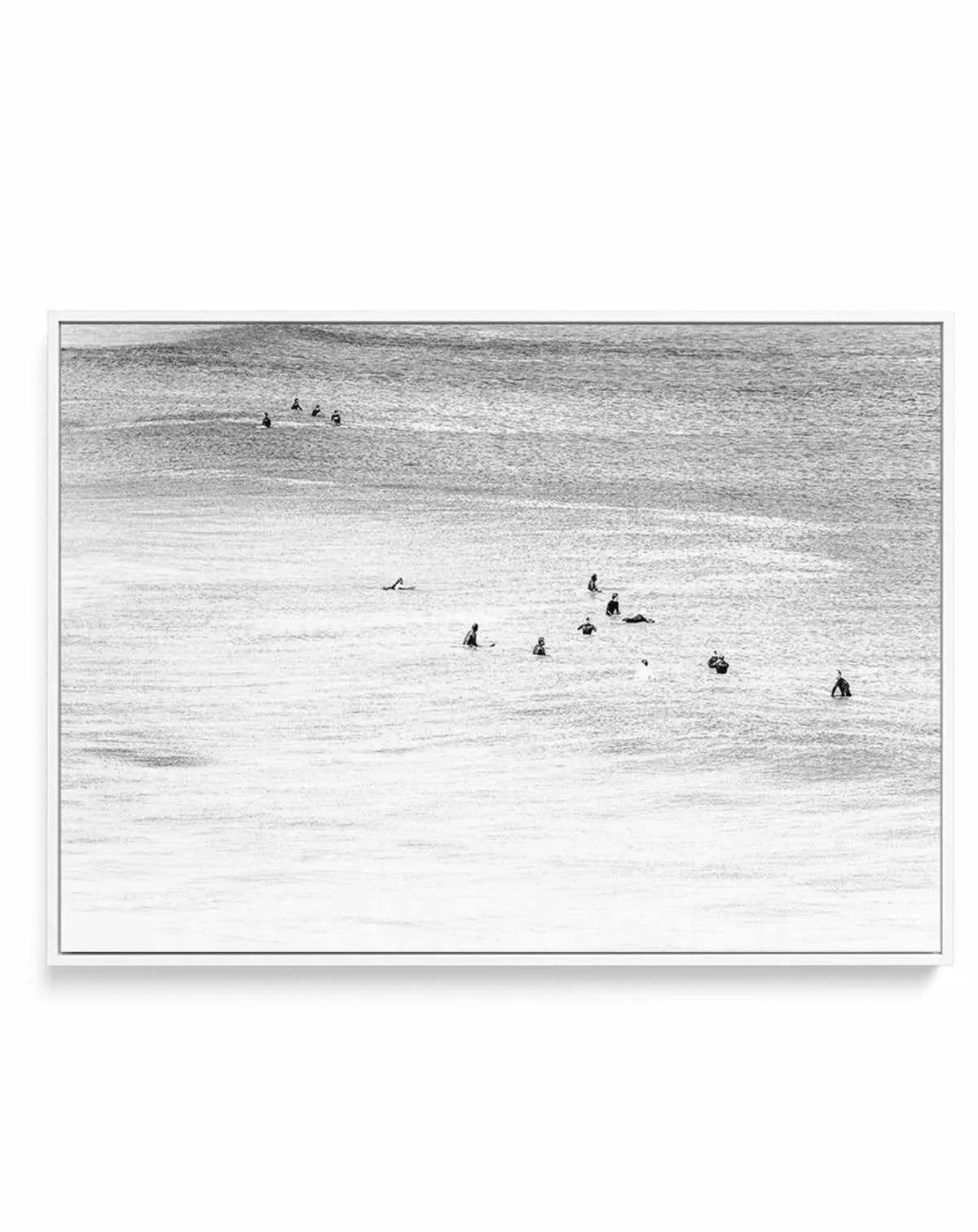 The Wait | Bondi B&W | Framed Canvas-CANVAS-You can shop wall art online with Olive et Oriel for everything from abstract art to fun kids wall art. Our beautiful modern art prints and canvas art are available from large canvas prints to wall art paintings and our proudly Australian artwork collection offers only the highest quality framed large wall art and canvas art Australia - You can buy fashion photography prints or Hampton print posters and paintings on canvas from Olive et Oriel and have 