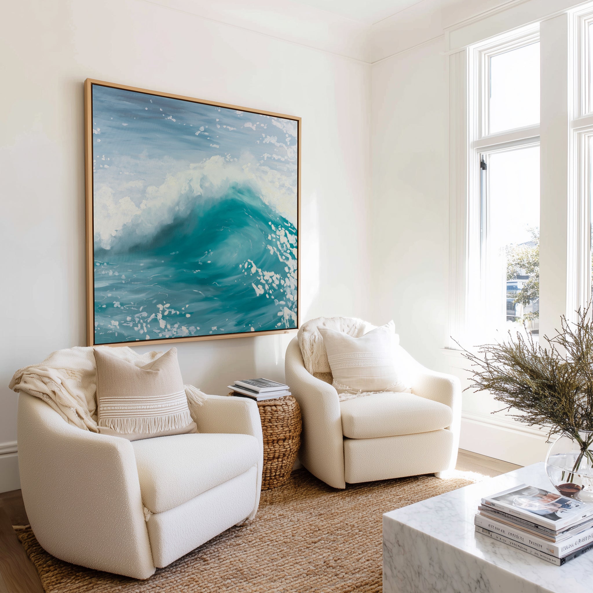 The Wave by Meredith Howse | Framed Canvas Art Print