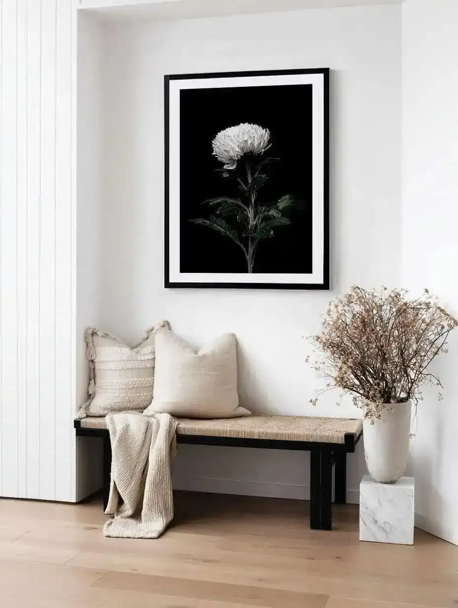 The White Flower | PT Art Print from Olive et Oriel where you can shop wallpaper and artworks online