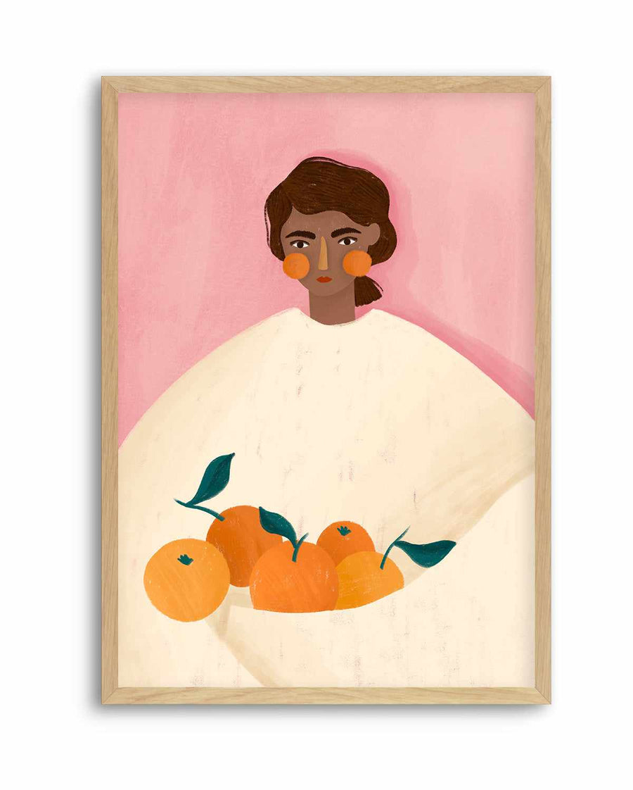 The Woman With the Oranges By Bea Muller | Art Print from Olive et Oriel where you can shop wallpaper and artworks online