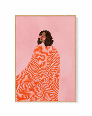 The Woman With the Swirls By Bea Muller | Framed Canvas Art Print from Olive et Oriel where you can shop wallpaper and artworks online