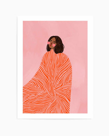 The Woman With the Swirls By Bea Muller | Art Print from Olive et Oriel where you can shop wallpaper and artworks online