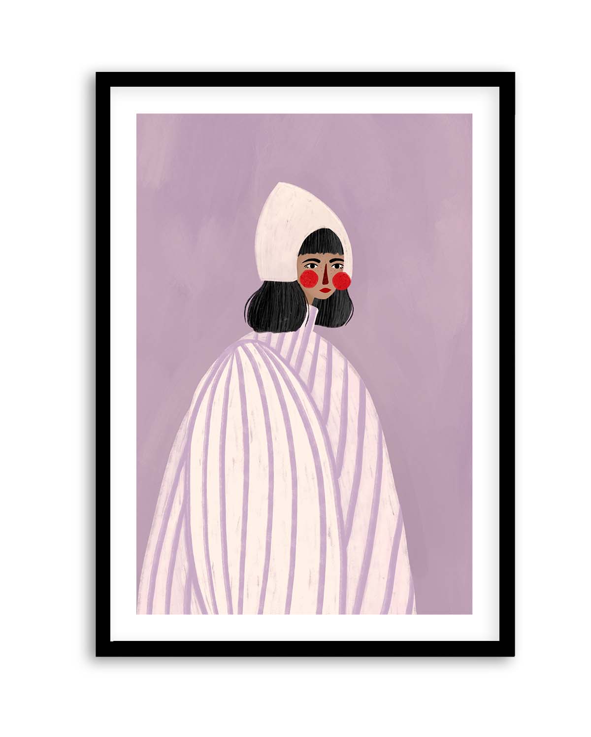 The Woman With the White Hat by Bea Muller | Art Print from Olive et Oriel where you can shop wallpaper and artworks online