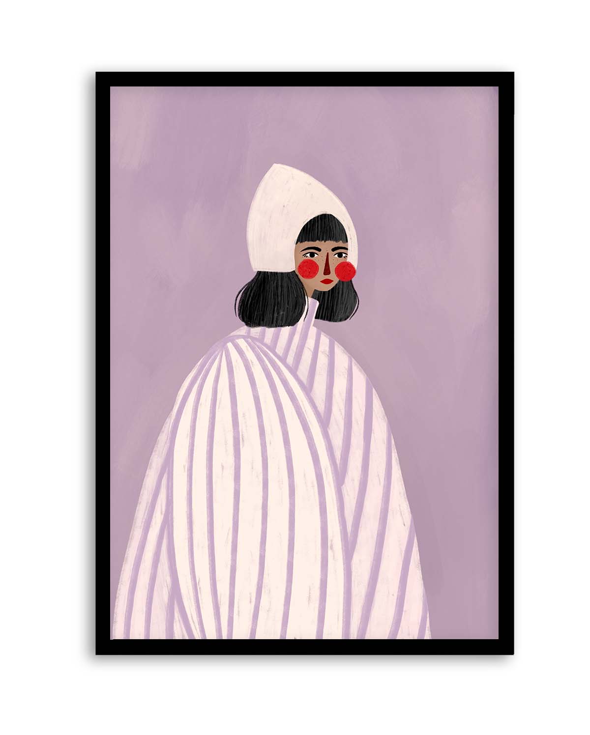 The Woman With the White Hat by Bea Muller | Art Print from Olive et Oriel where you can shop wallpaper and artworks online