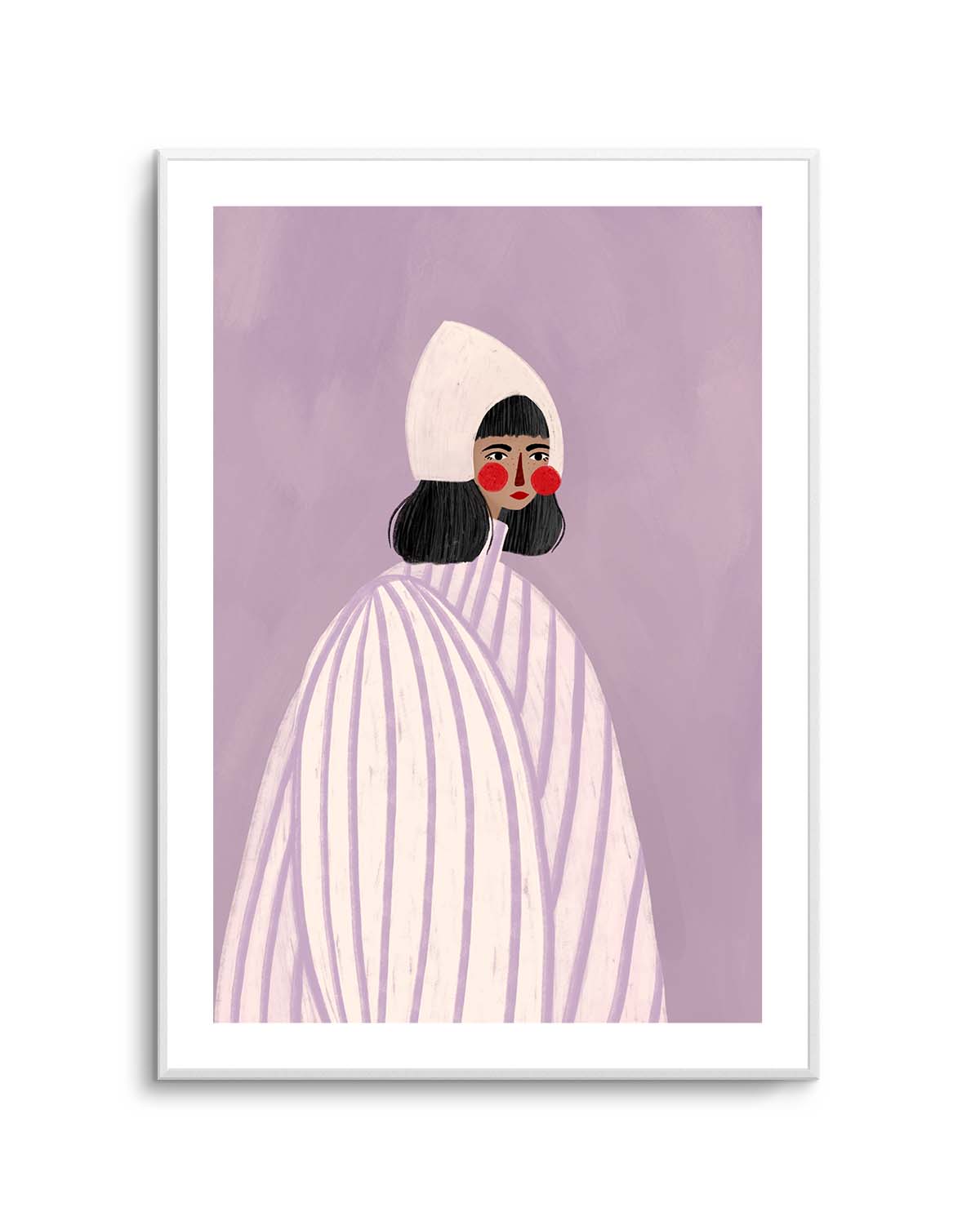 The Woman With the White Hat by Bea Muller | Art Print from Olive et Oriel where you can shop wallpaper and artworks online