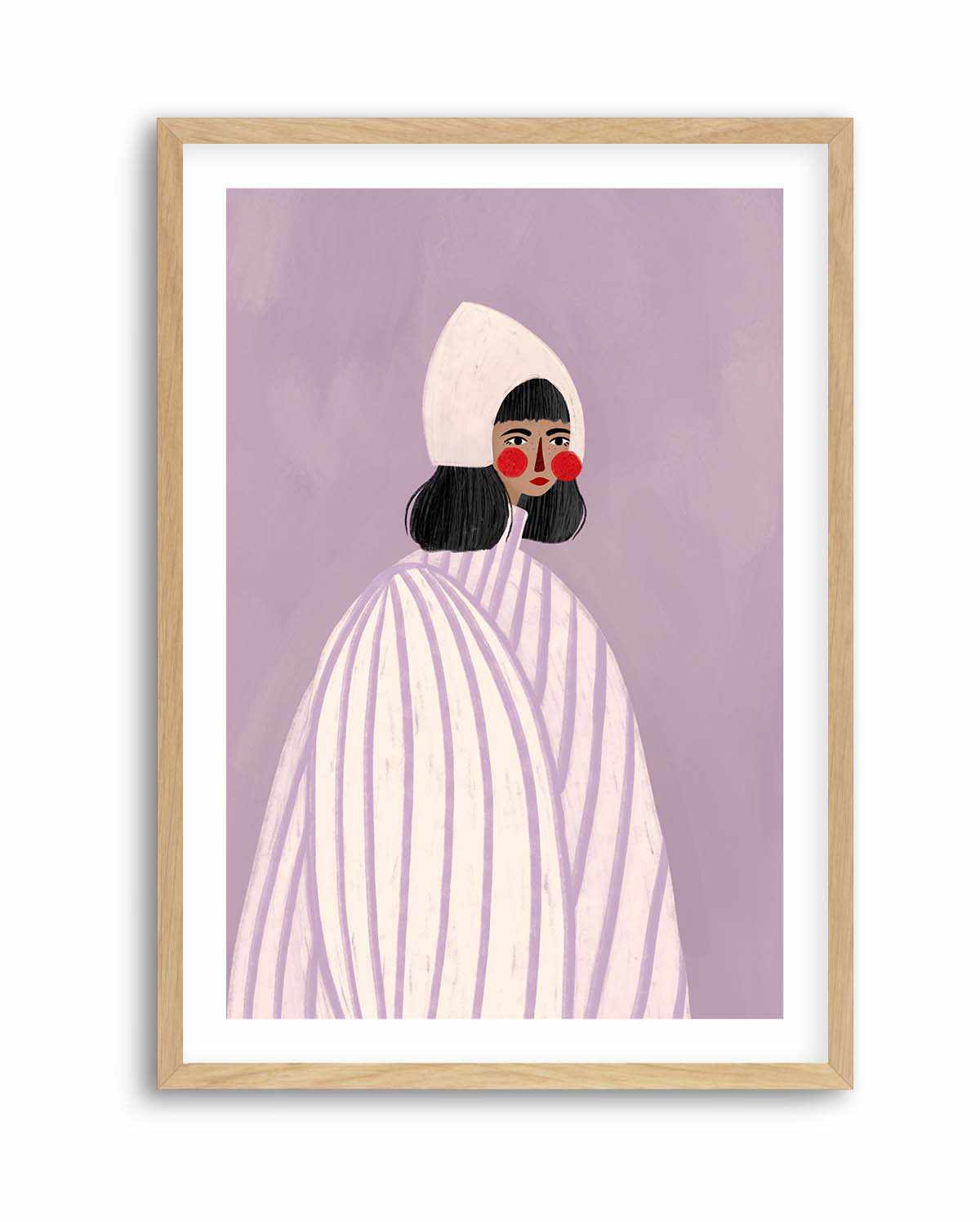 The Woman With the White Hat by Bea Muller | Art Print from Olive et Oriel where you can shop wallpaper and artworks online