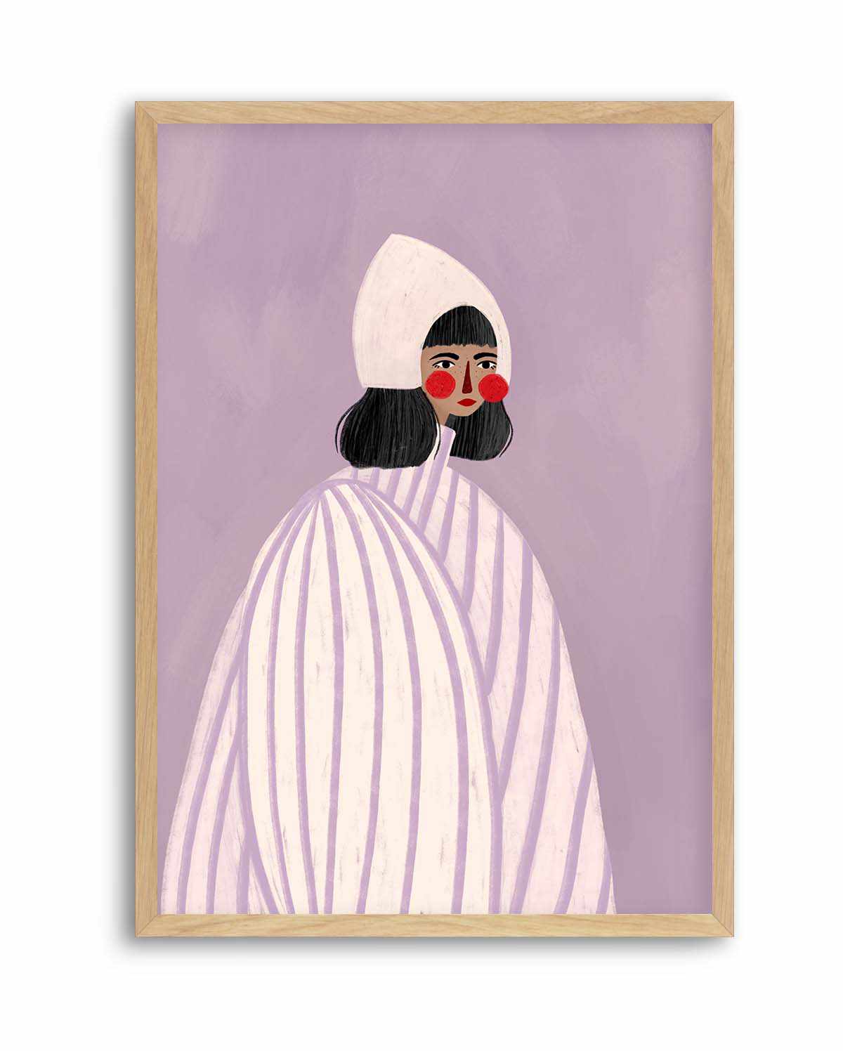 The Woman With the White Hat by Bea Muller | Art Print from Olive et Oriel where you can shop wallpaper and artworks online