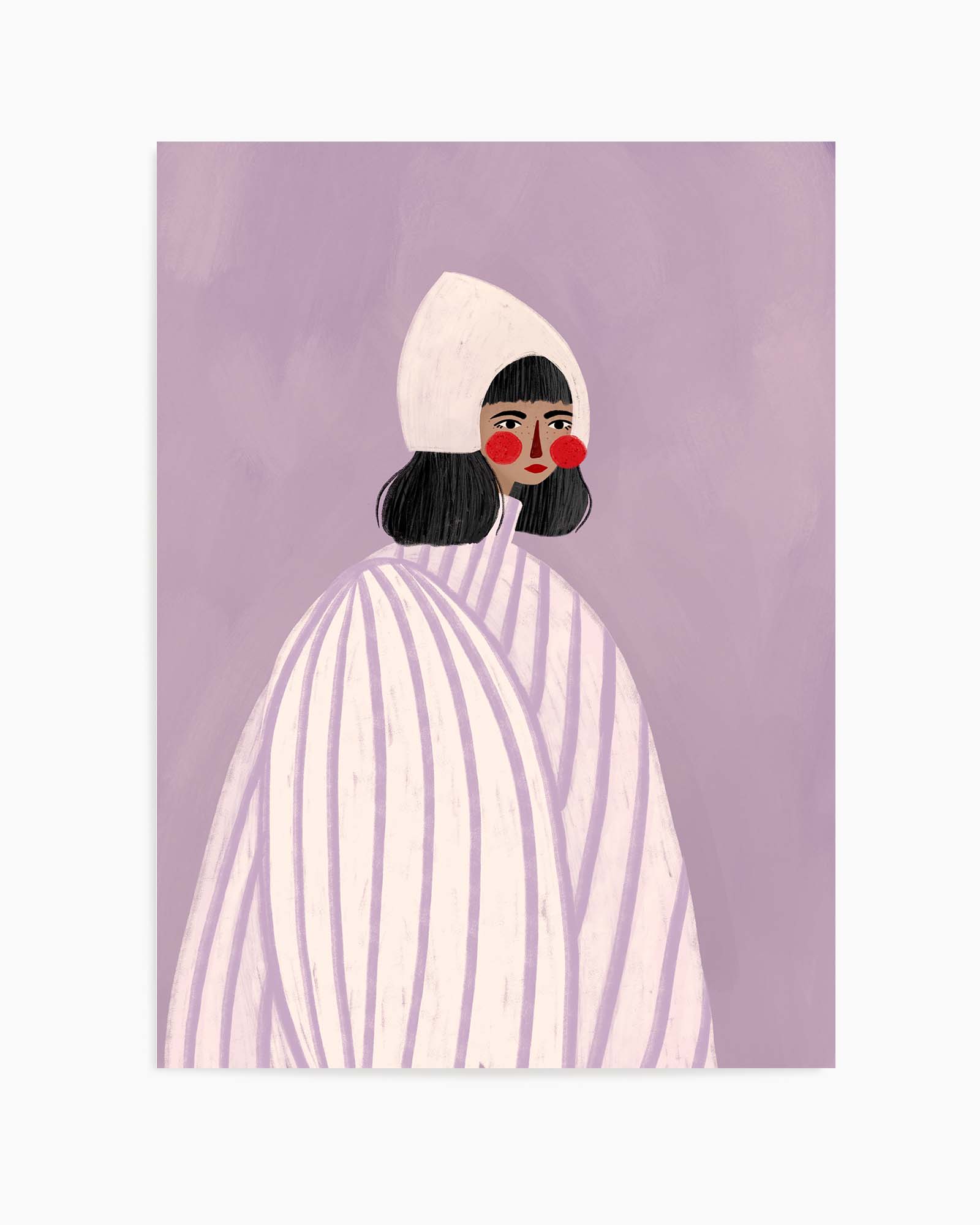 The Woman With the White Hat by Bea Muller | Art Print from Olive et Oriel where you can shop wallpaper and artworks online