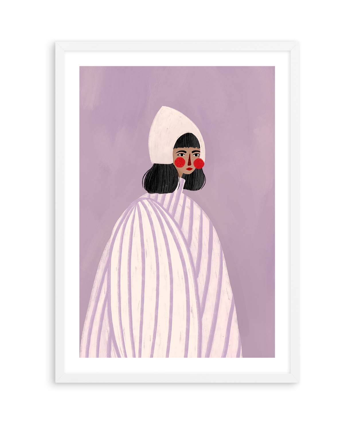 The Woman With the White Hat by Bea Muller | Art Print from Olive et Oriel where you can shop wallpaper and artworks online